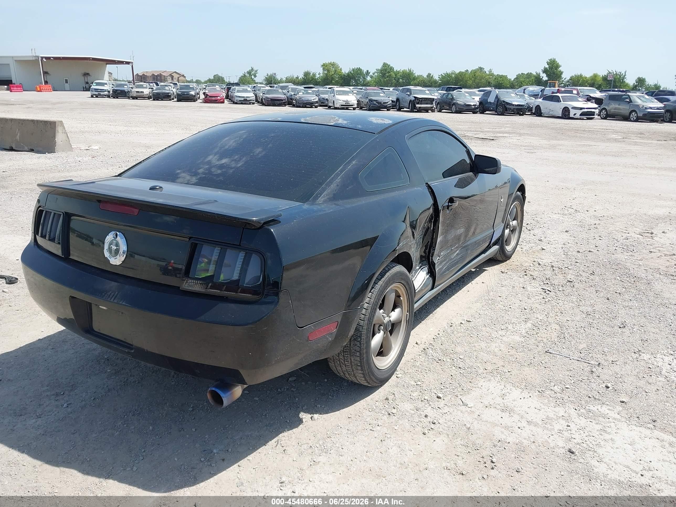2007 Ford Mustang V6 Deluxe/v6 Premium Black vin: 1ZVFT80N875266811