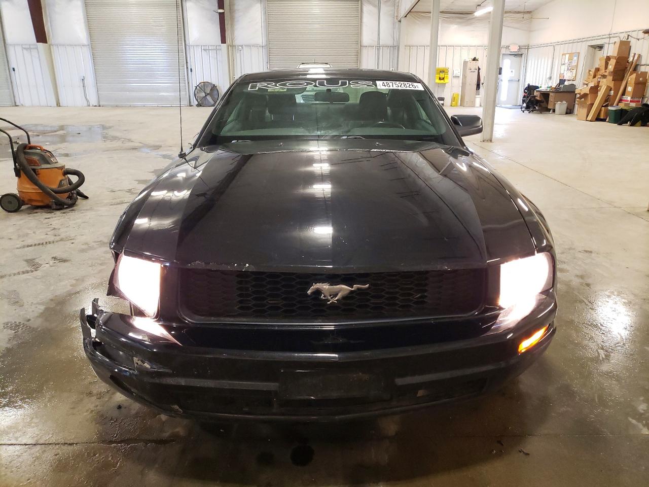 2007 Ford Mustang Black vin: 1ZVFT80N875283057
