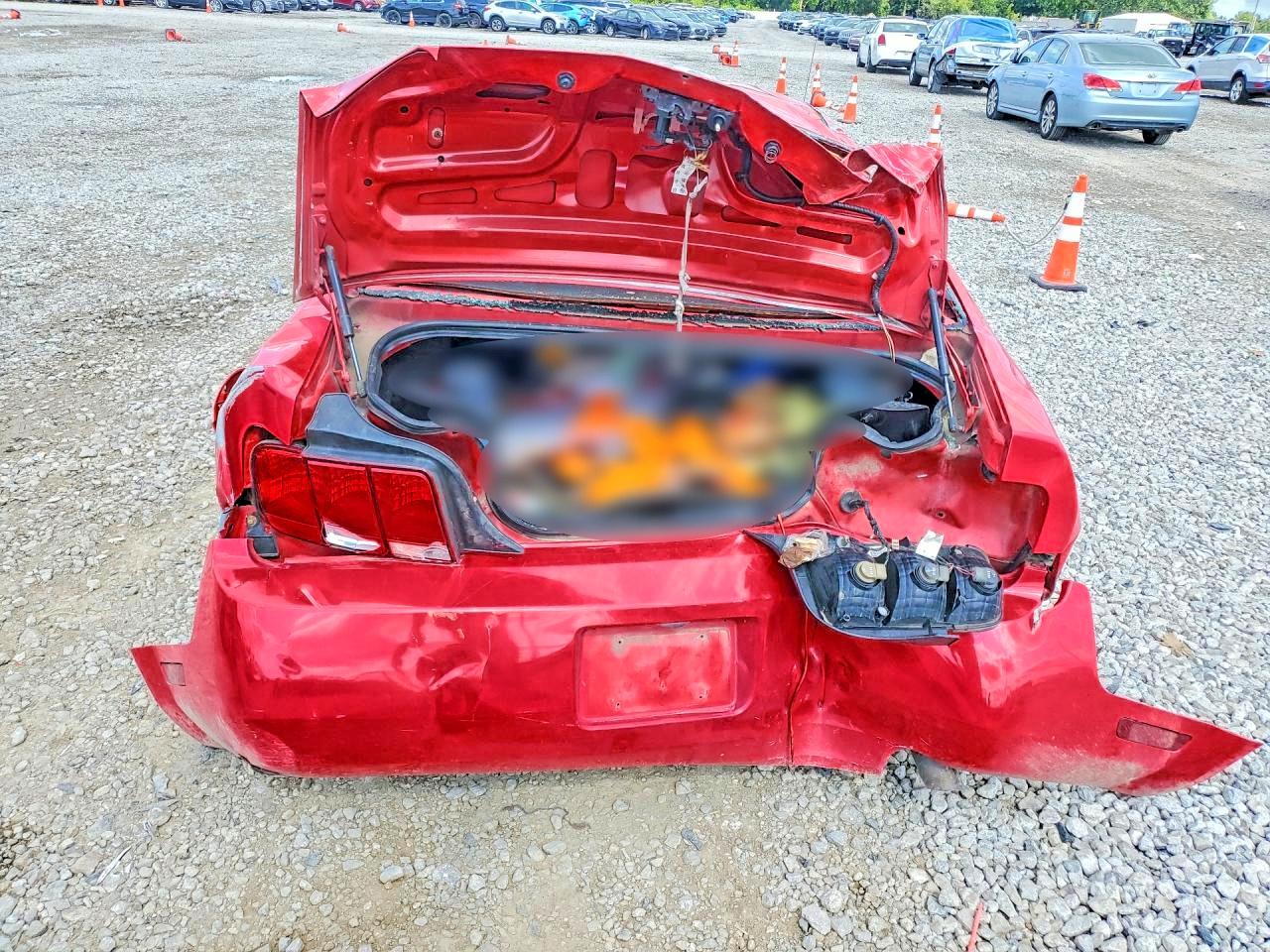 2007 Ford Mustang Red vin: 1ZVFT80N875292079