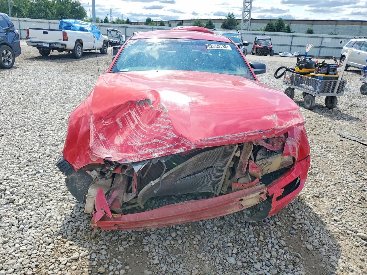 2007 Ford Mustang Red vin: 1ZVFT80N875292079