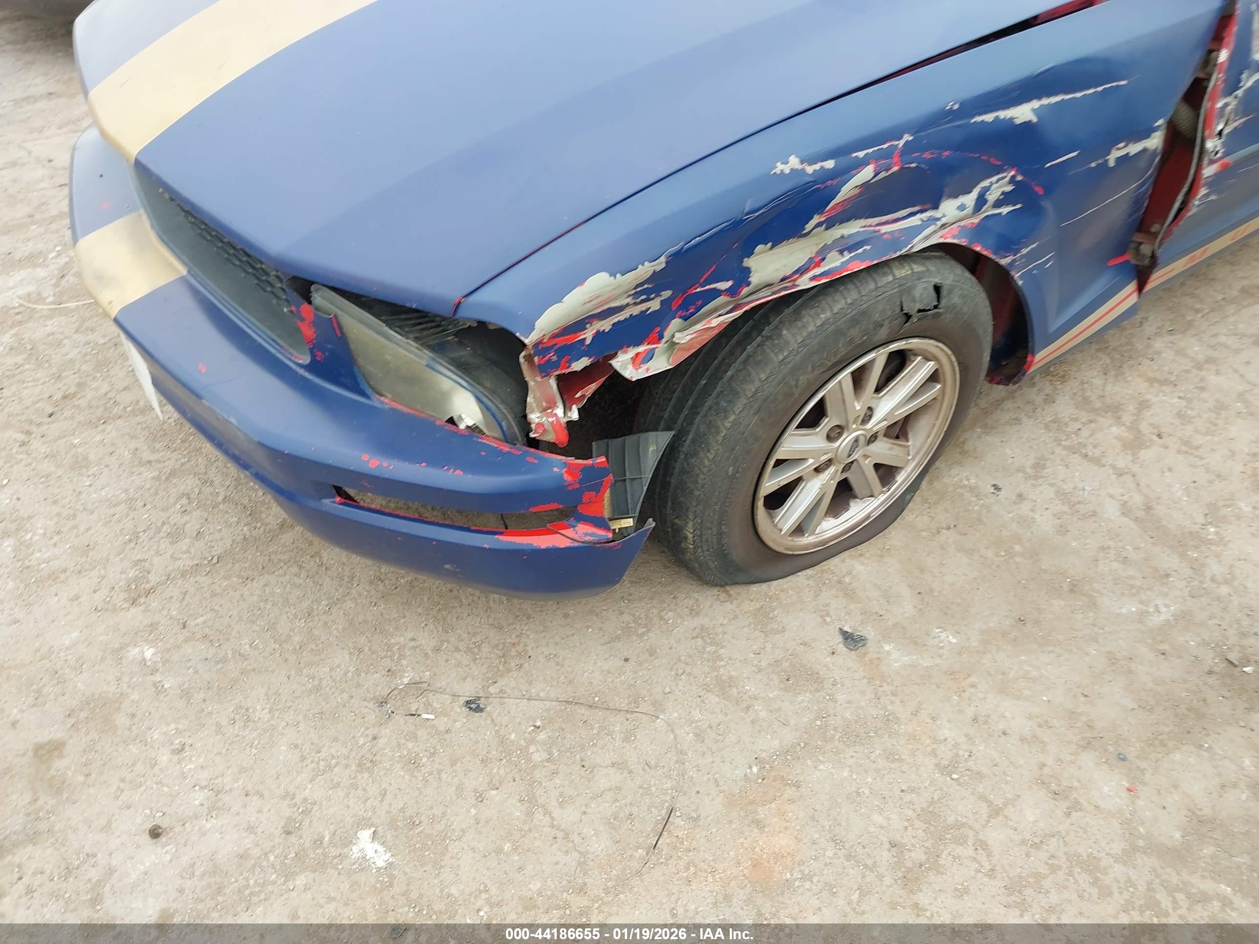 2005 Ford Mustang V6 Deluxe/v6 Premium Blue vin: 1ZVFT80N955154743