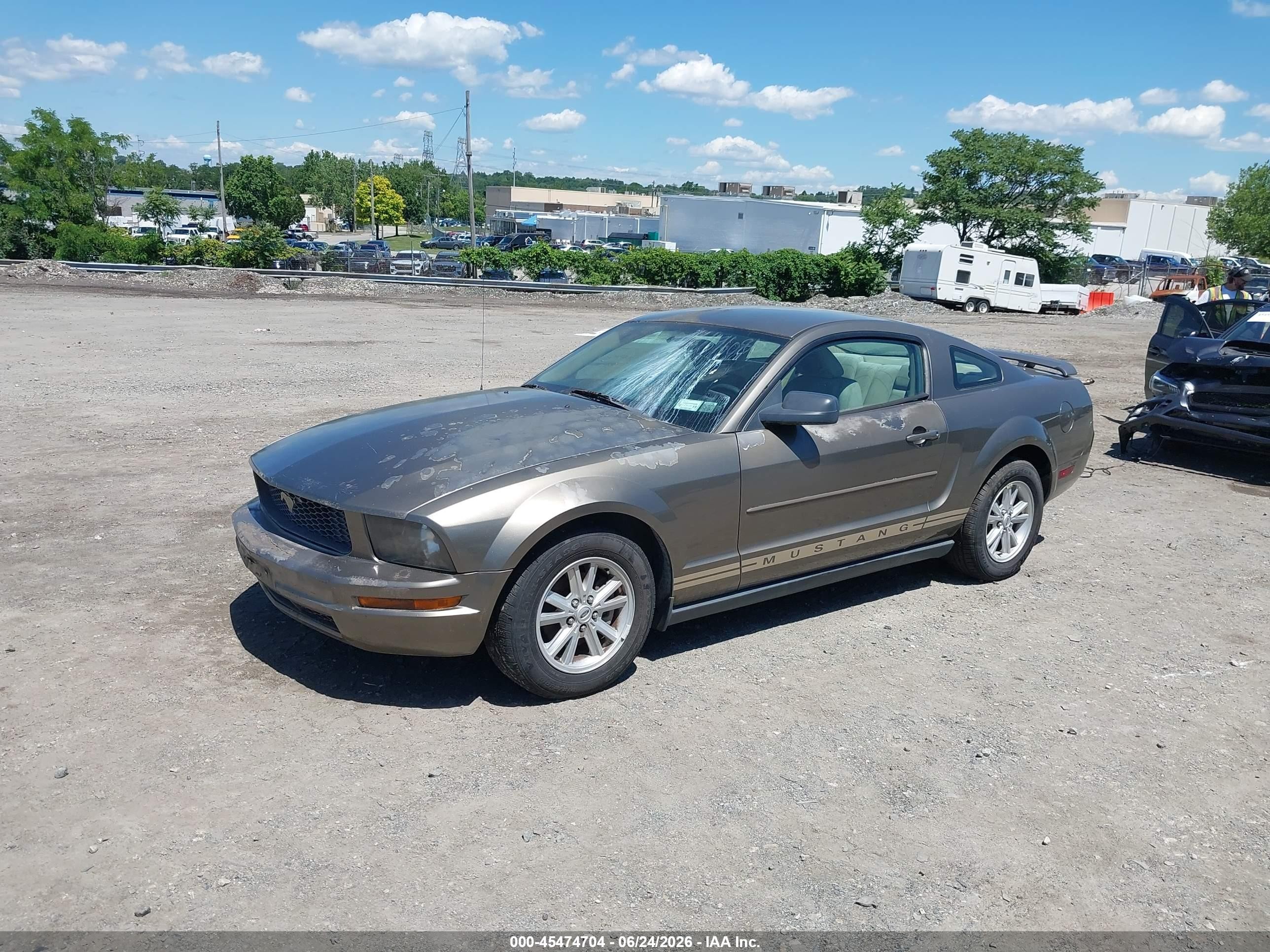 2005 Ford Mustang V6 Deluxe/v6 Premium Gray vin: 1ZVFT80N955178010