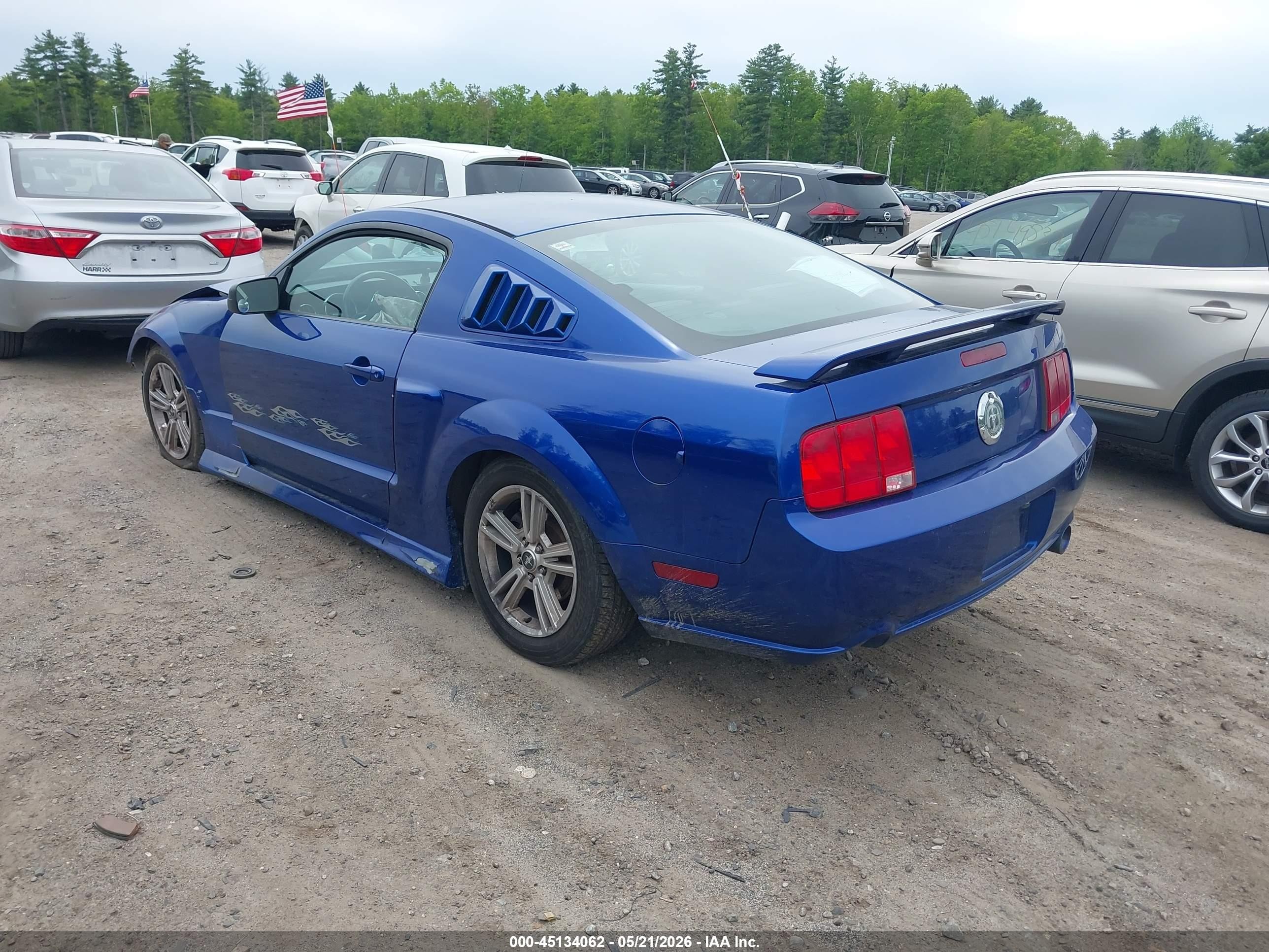 2006 Ford Mustang V6 Blue vin: 1ZVFT80N965130329