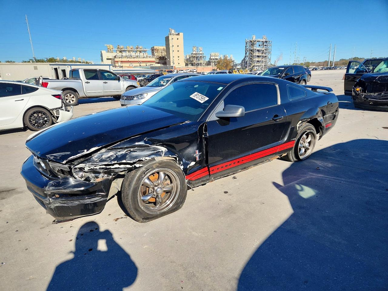 2006 Ford Mustang Black vin: 1ZVFT80N965157675
