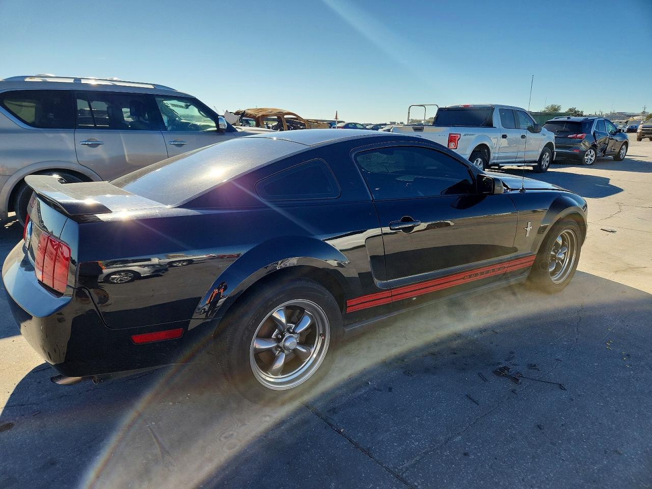 2006 Ford Mustang Black vin: 1ZVFT80N965157675