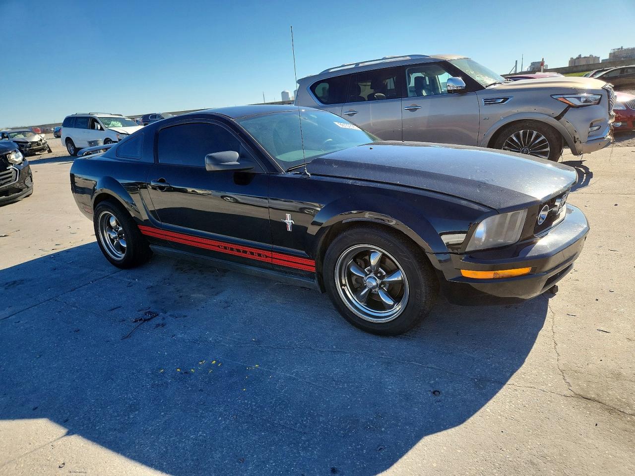 2006 Ford Mustang Black vin: 1ZVFT80N965157675