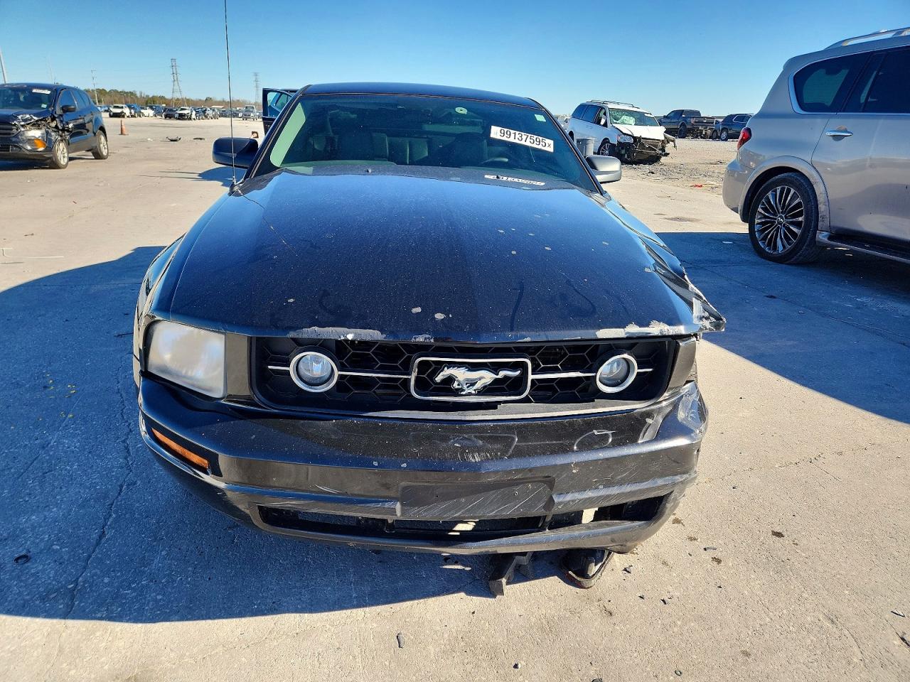 2006 Ford Mustang Black vin: 1ZVFT80N965157675
