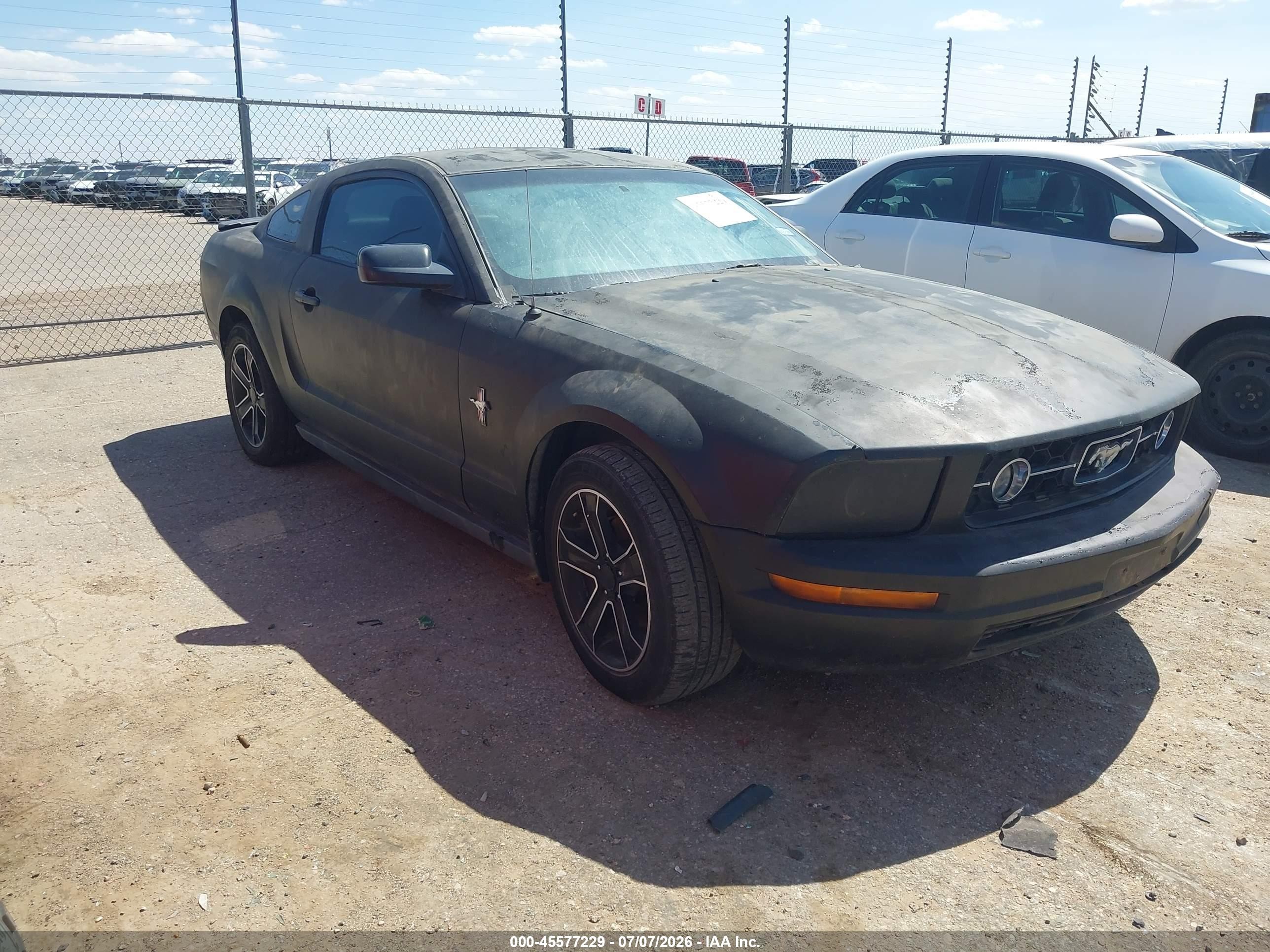 2007 Ford Mustang V6 Deluxe/v6 Premium Black vin: 1ZVFT80N975288610