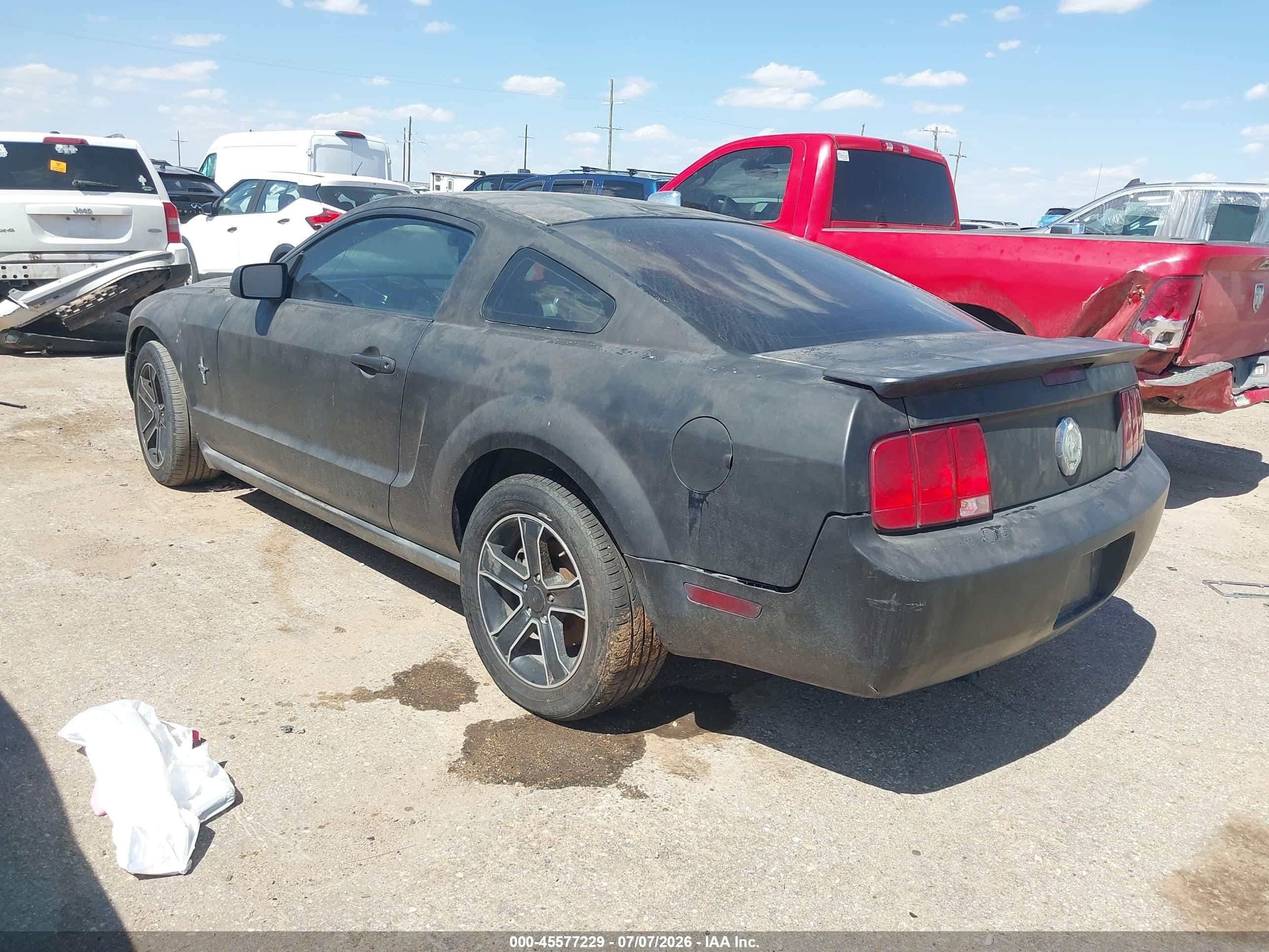 2007 Ford Mustang V6 Deluxe/v6 Premium Black vin: 1ZVFT80N975288610