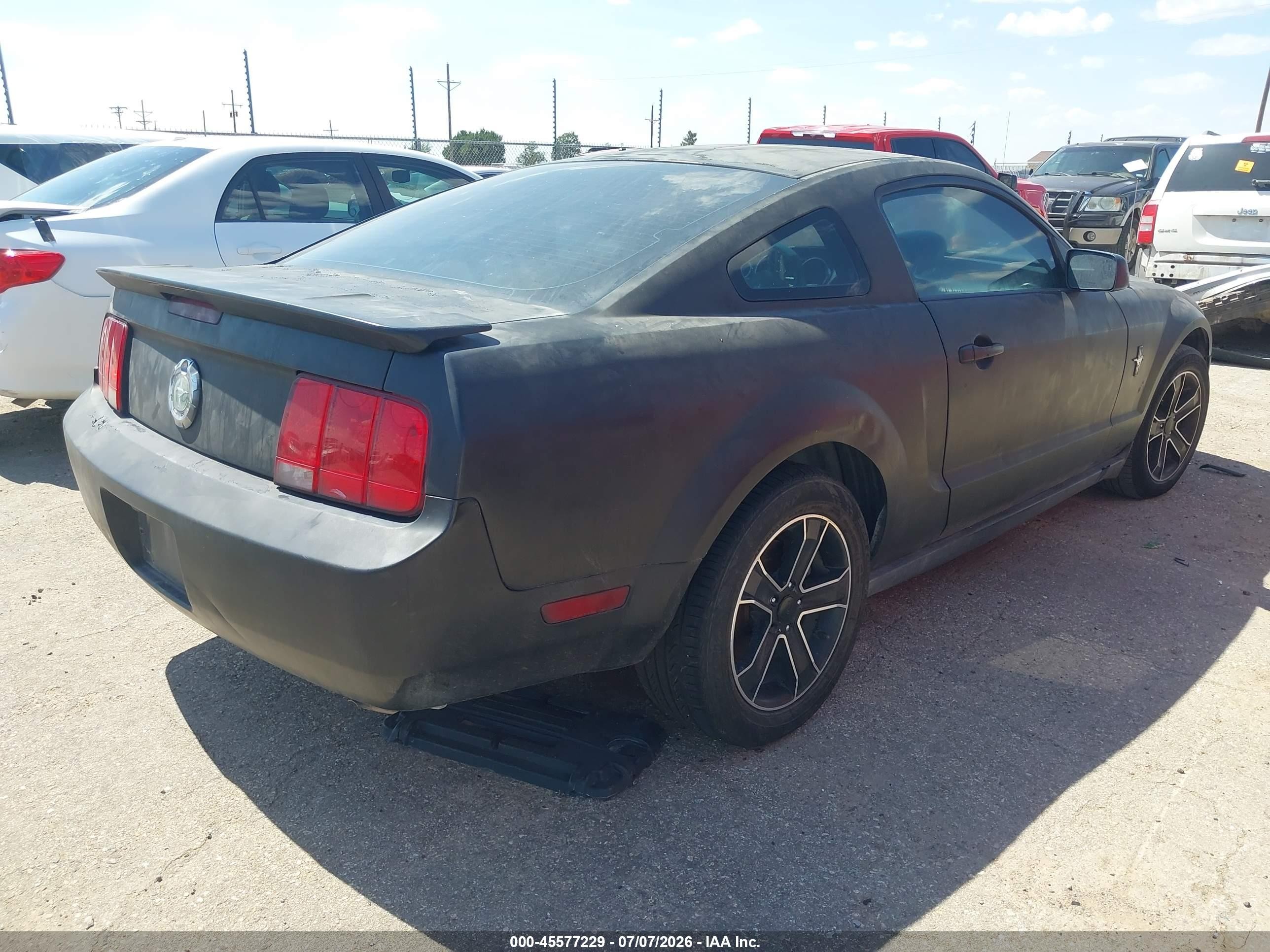 2007 Ford Mustang V6 Deluxe/v6 Premium Black vin: 1ZVFT80N975288610