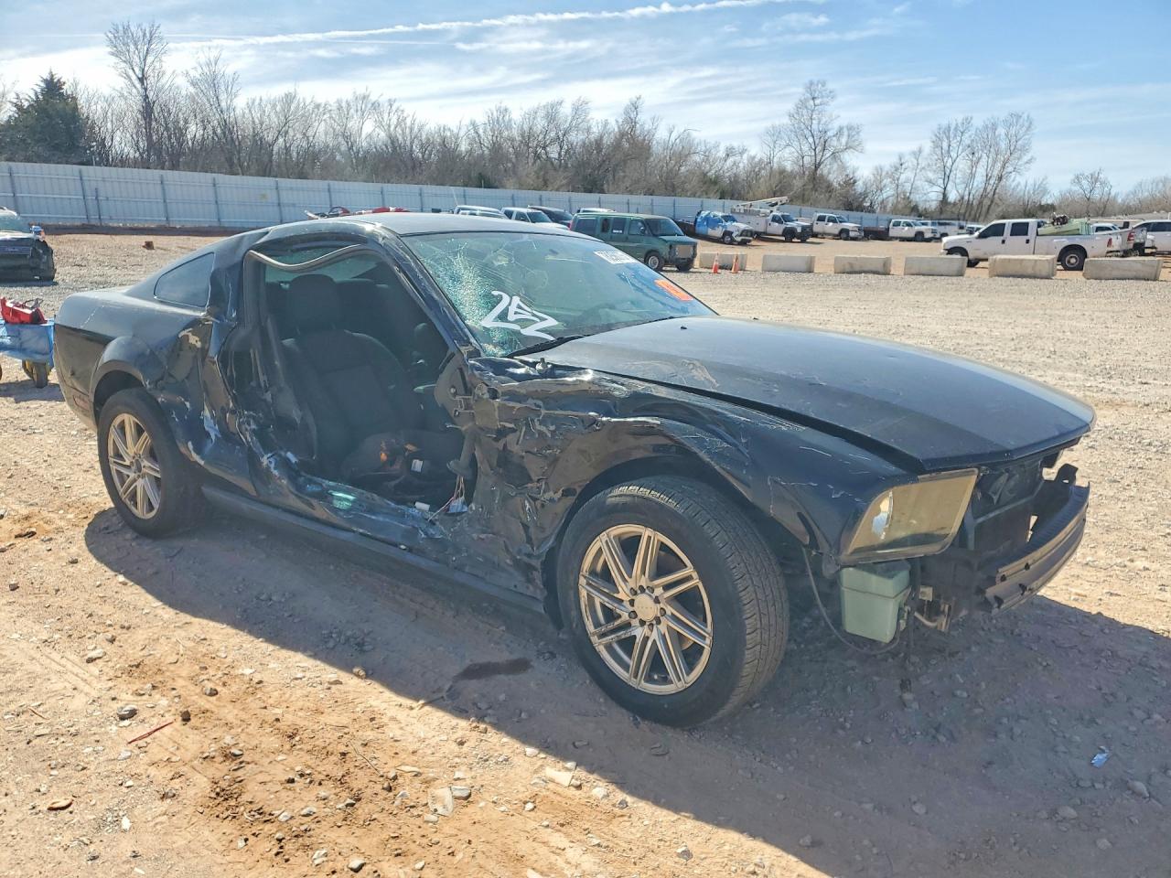 2007 Ford Mustang Black vin: 1ZVFT80N975339457