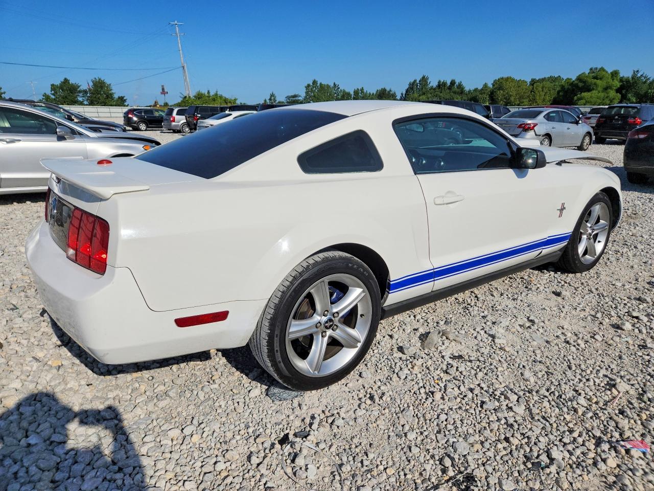 2007 Ford Mustang Белый vin: 1ZVFT80N975359045