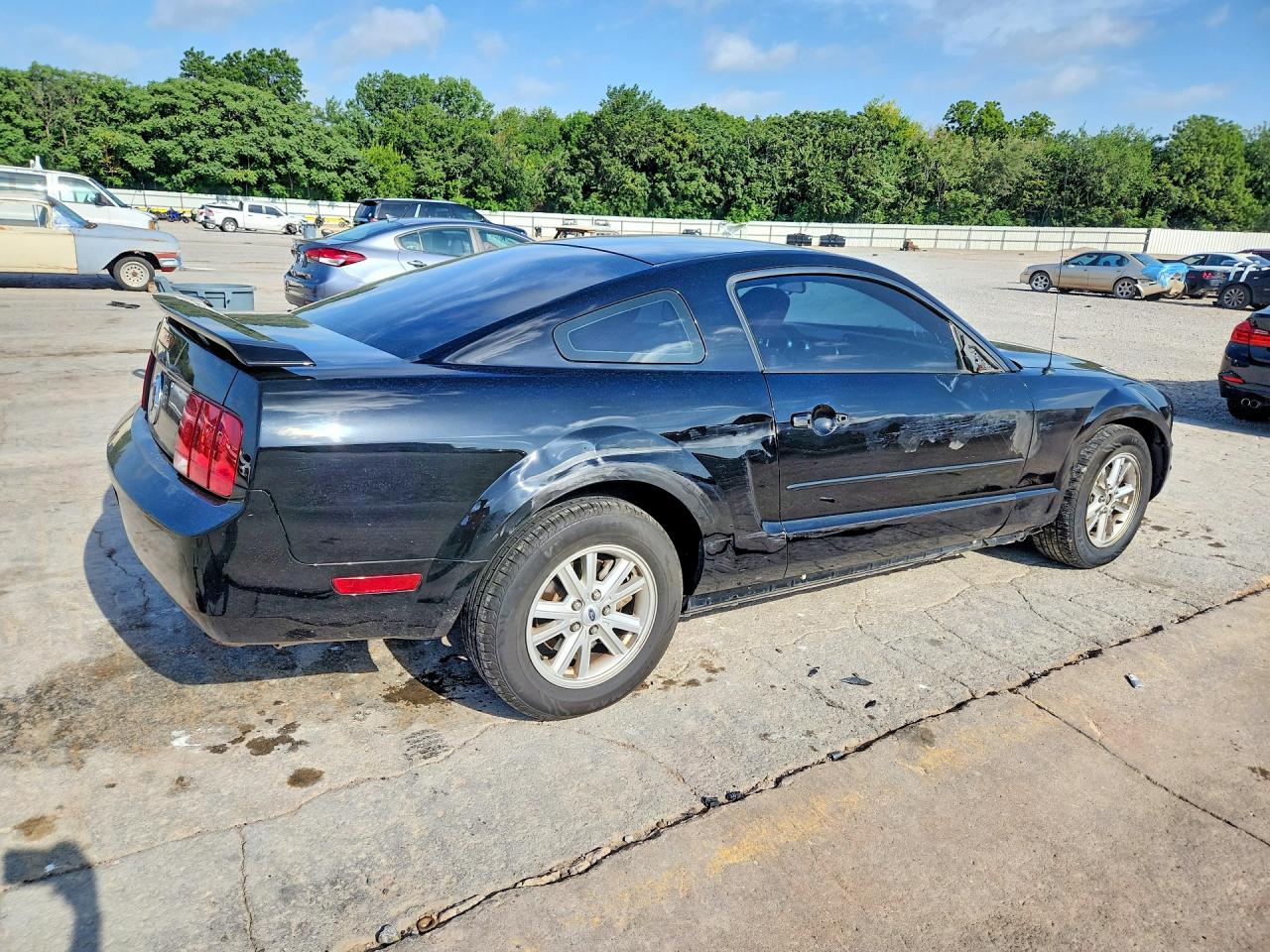 2005 Ford Mustang Черный vin: 1ZVFT80NX55154573