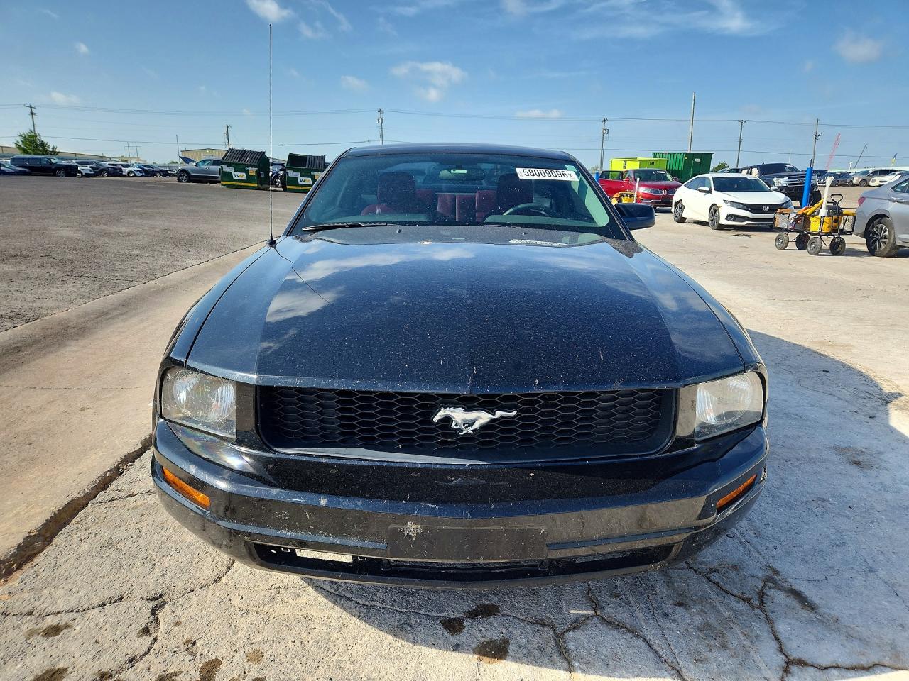 2005 Ford Mustang Черный vin: 1ZVFT80NX55154573
