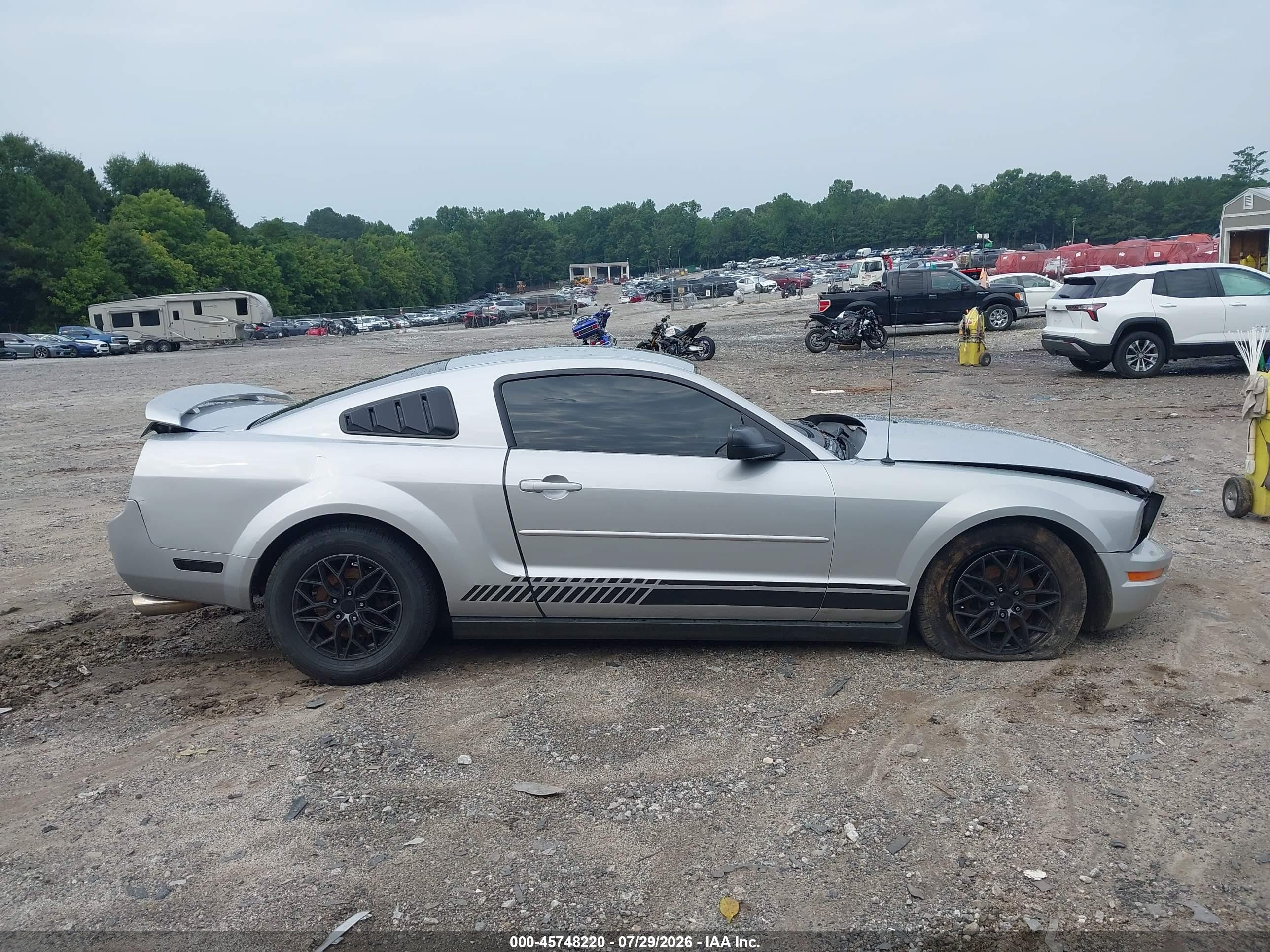 2005 Ford Mustang V6 Deluxe/v6 Premium Gray vin: 1ZVFT80NX55202136