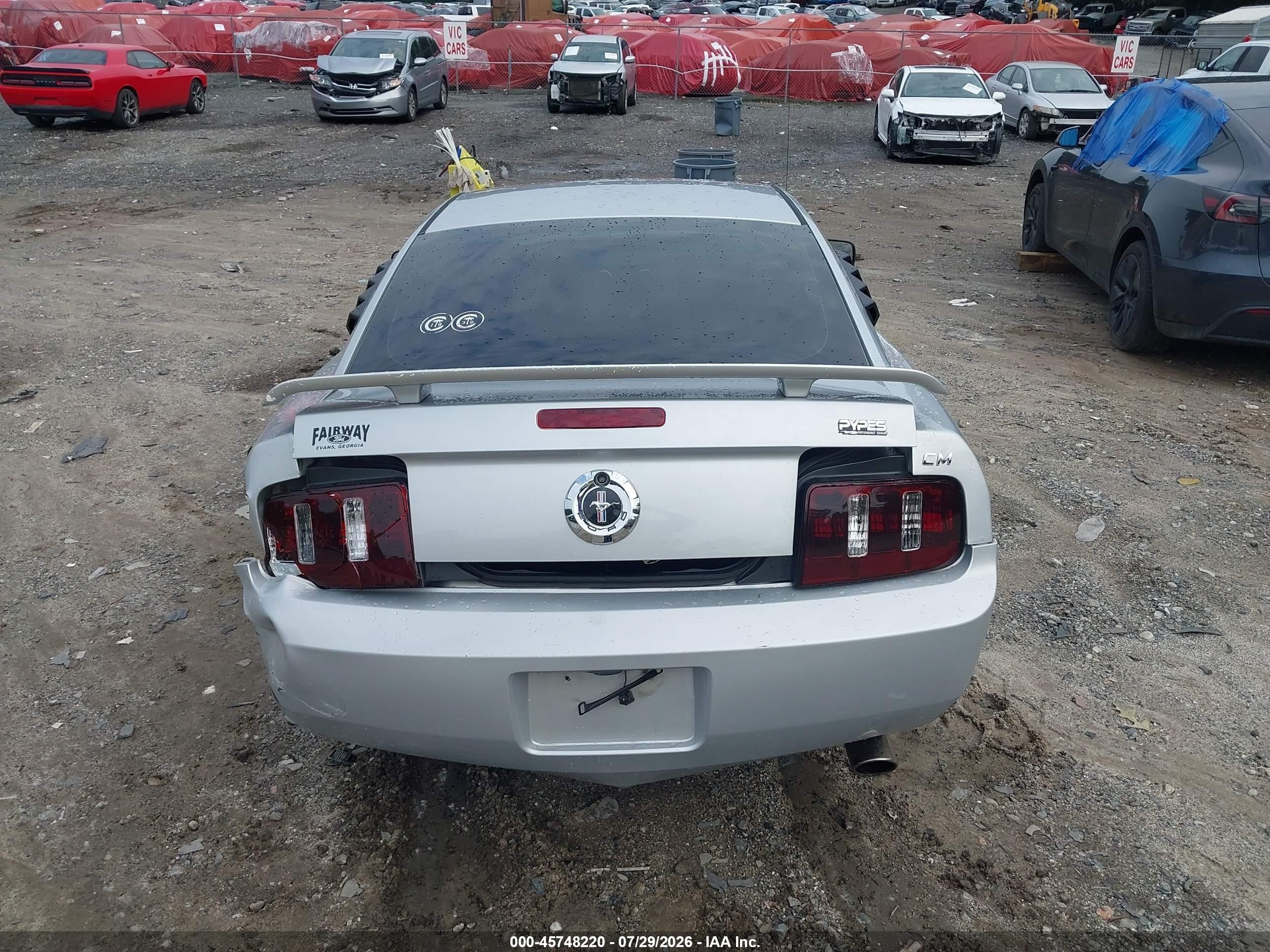 2005 Ford Mustang V6 Deluxe/v6 Premium Gray vin: 1ZVFT80NX55202136