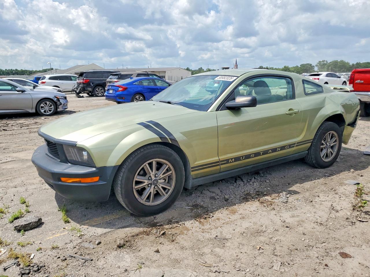 2005 Ford Mustang Зеленый vin: 1ZVFT80NX55246038
