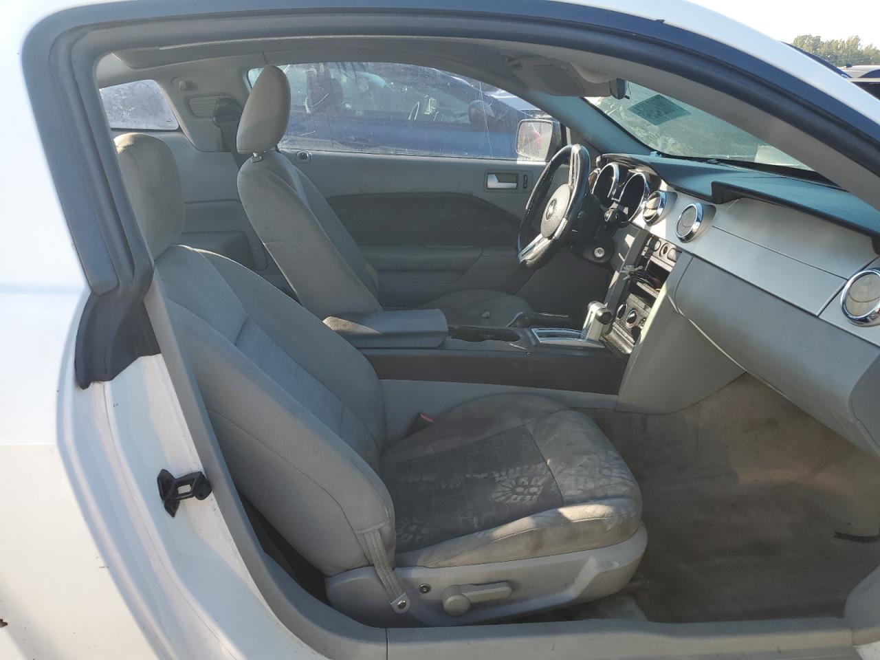 2006 Ford Mustang White vin: 1ZVFT80NX65110770