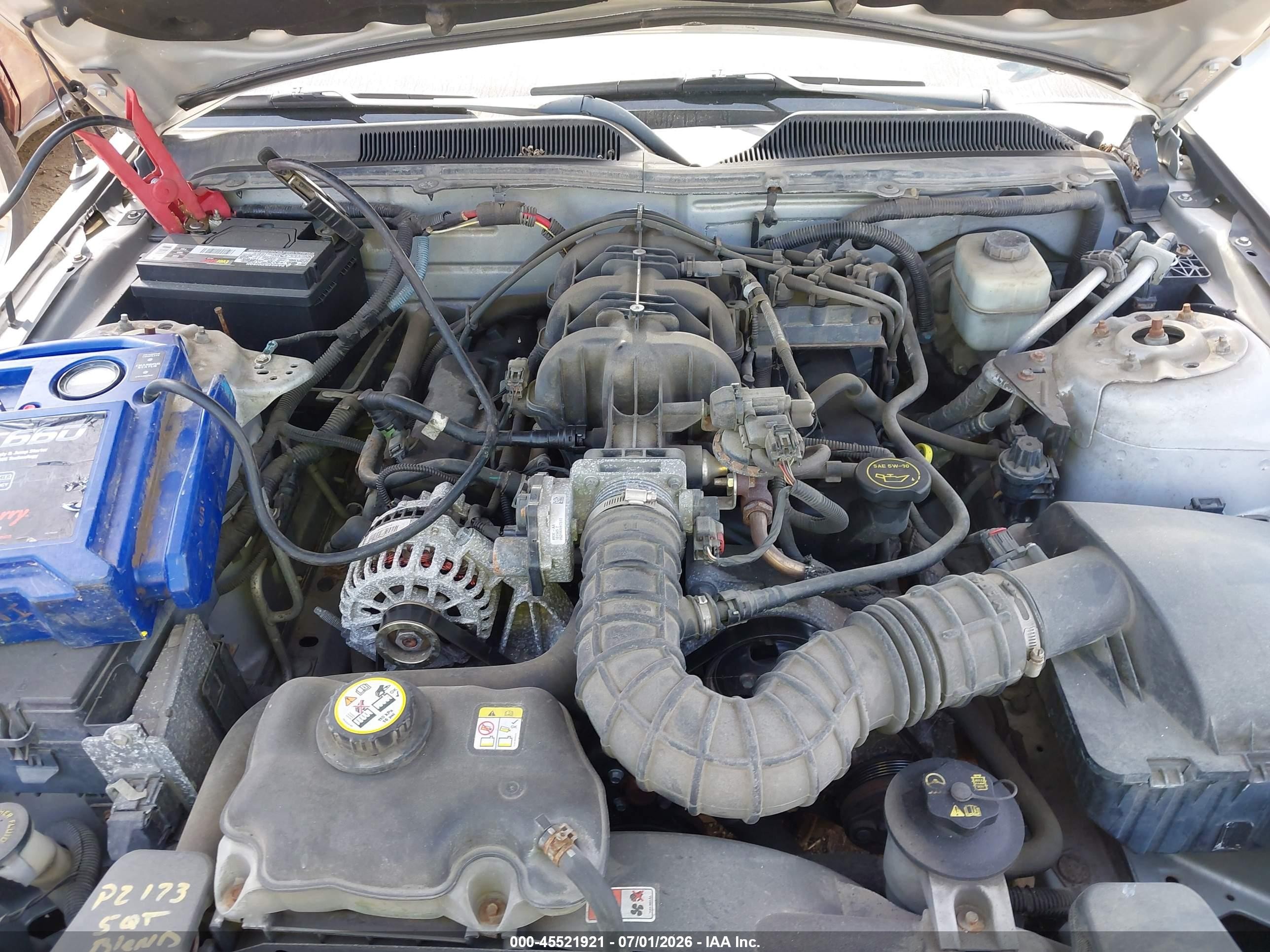 2006 Ford Mustang V6 Silver vin: 1ZVFT80NX65200596