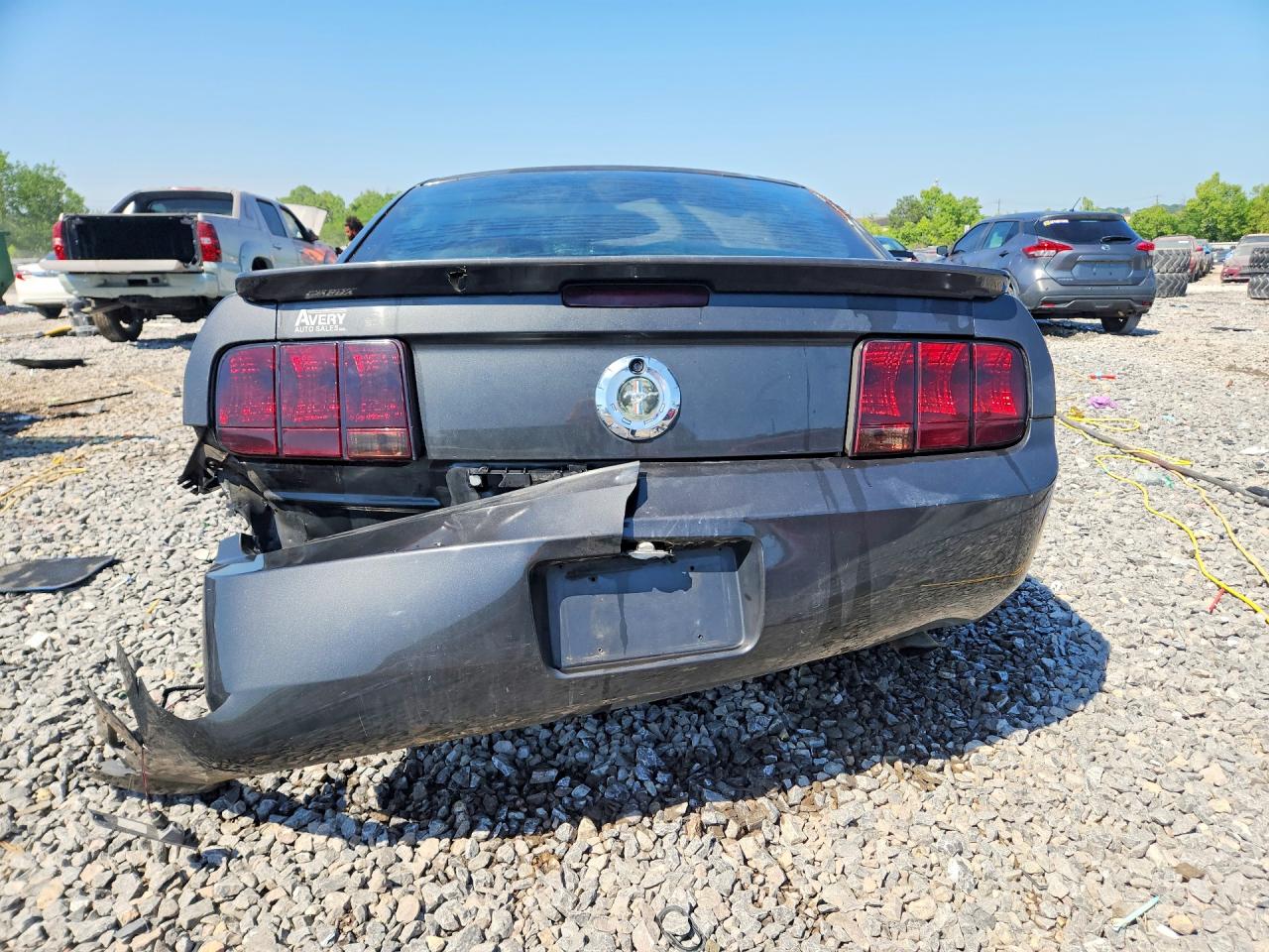 2007 Ford Mustang Серый vin: 1ZVFT80NX75231381