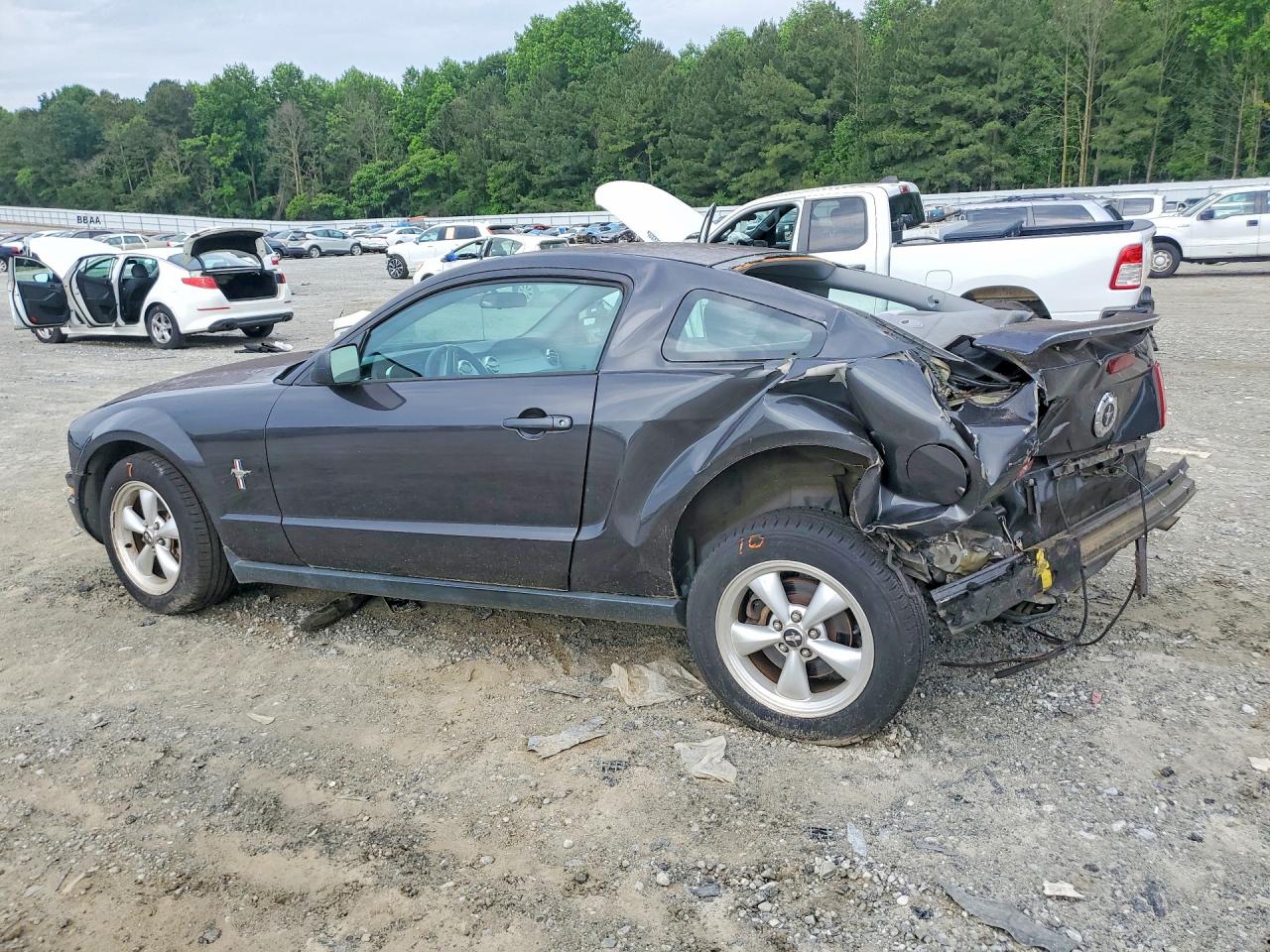 2007 Ford Mustang Gray vin: 1ZVFT80NX75243160