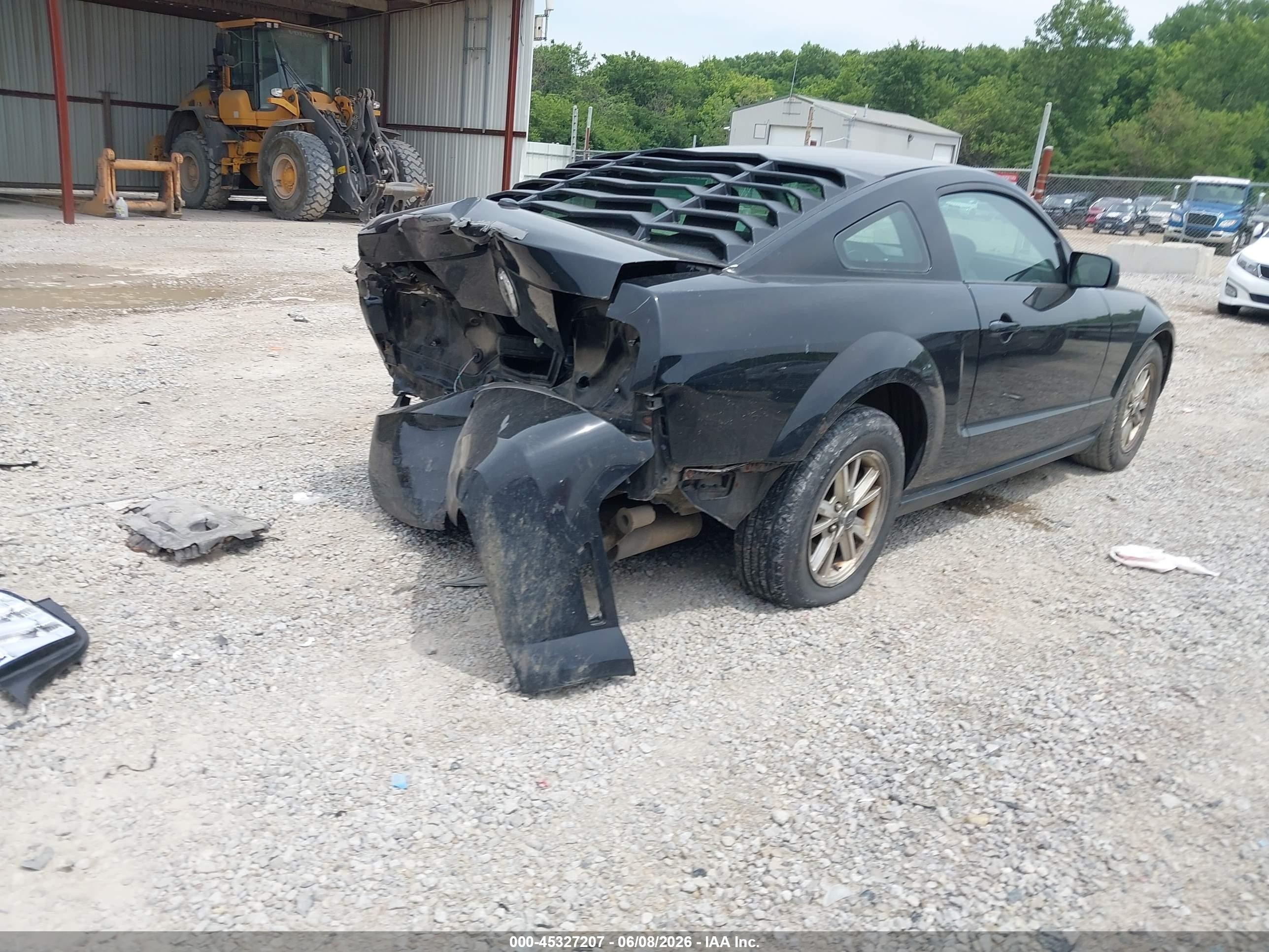 2007 Ford Mustang V6 Deluxe/v6 Premium Black vin: 1ZVFT80NX75255860