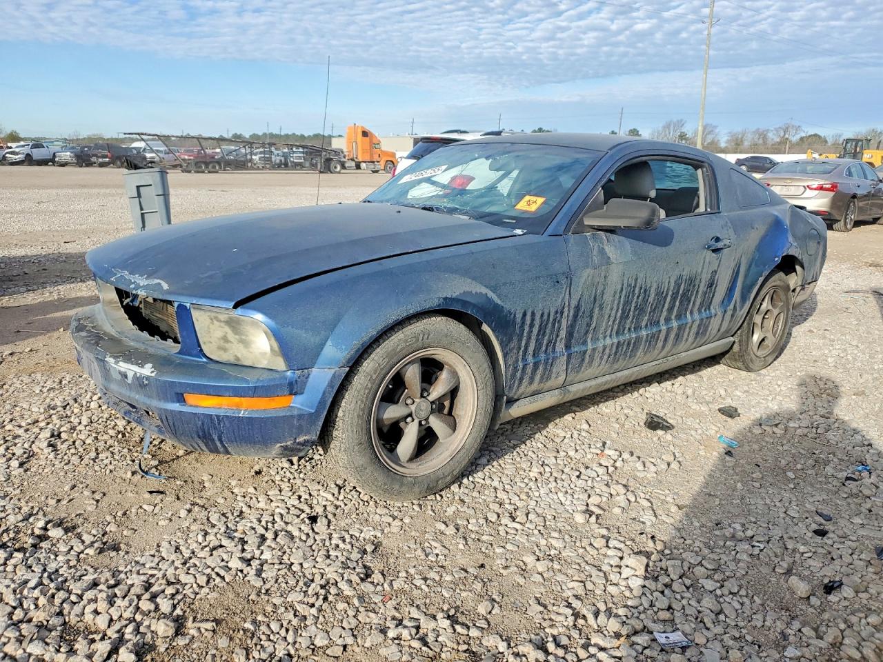 2007 Ford Mustang Blue vin: 1ZVFT80NX75265529