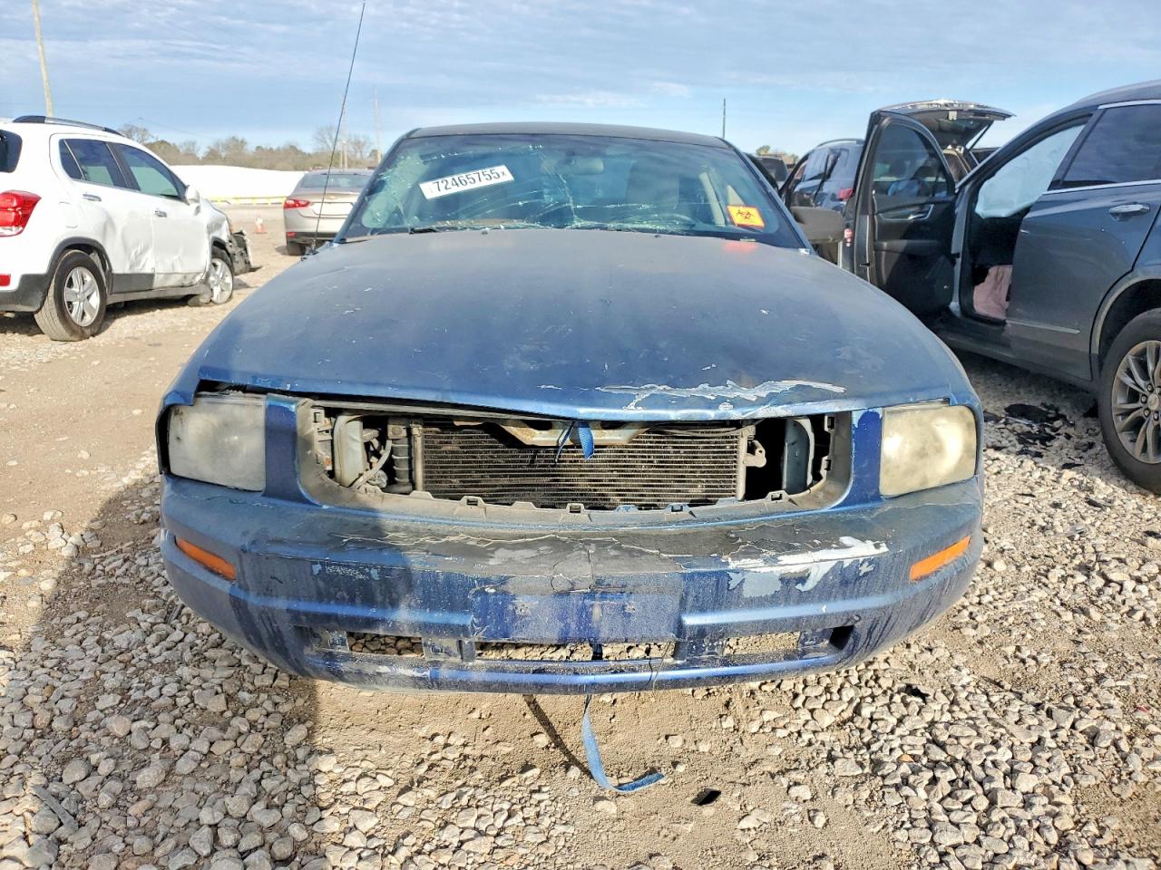 2007 Ford Mustang Blue vin: 1ZVFT80NX75265529