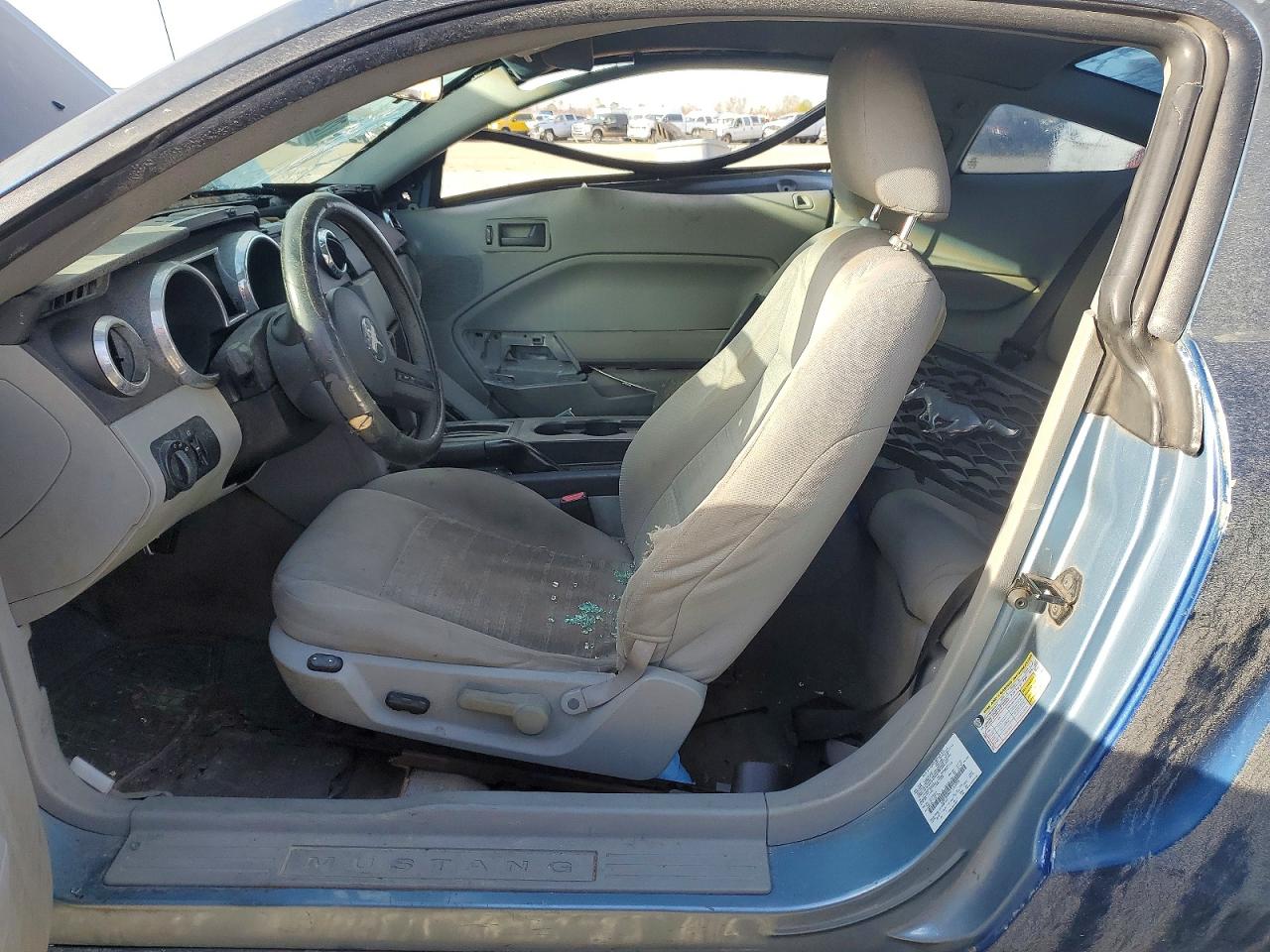 2007 Ford Mustang Blue vin: 1ZVFT80NX75265529