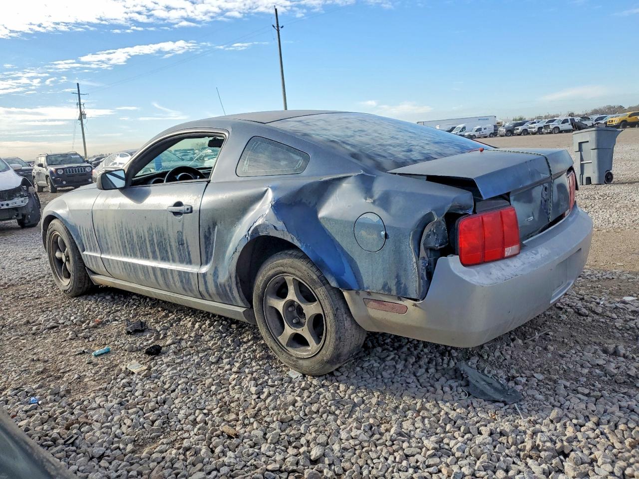 2007 Ford Mustang Blue vin: 1ZVFT80NX75265529