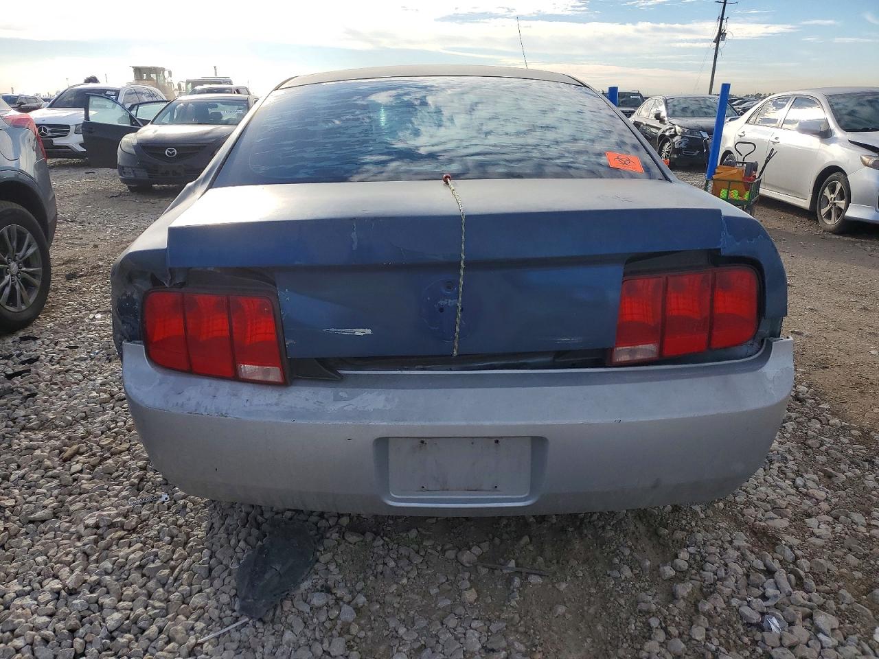 2007 Ford Mustang Blue vin: 1ZVFT80NX75265529