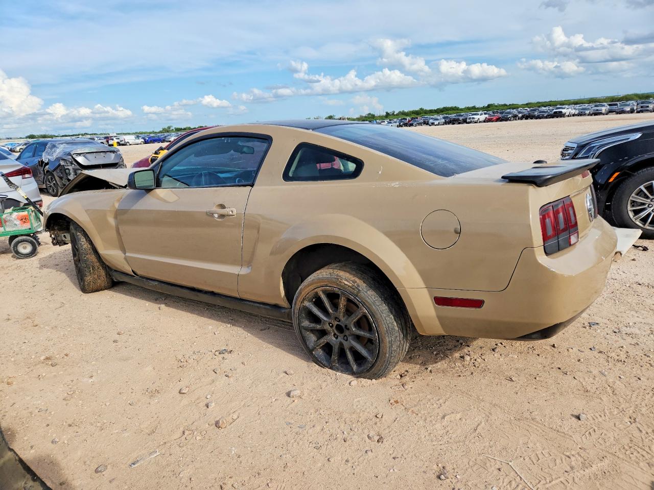 2007 Ford Mustang Коричневый vin: 1ZVFT80NX75281536