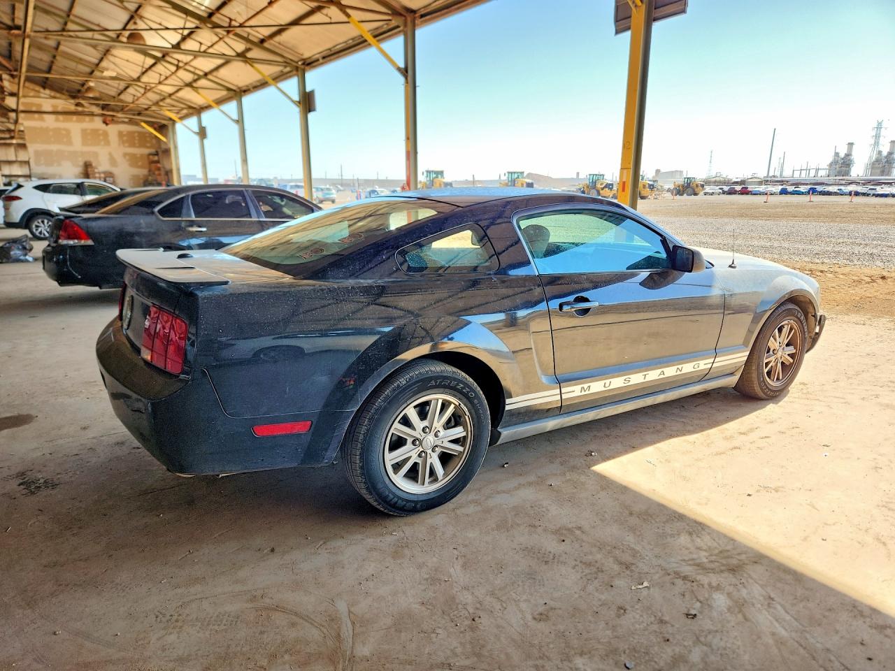 2007 Ford Mustang Black vin: 1ZVFT80NX75321971