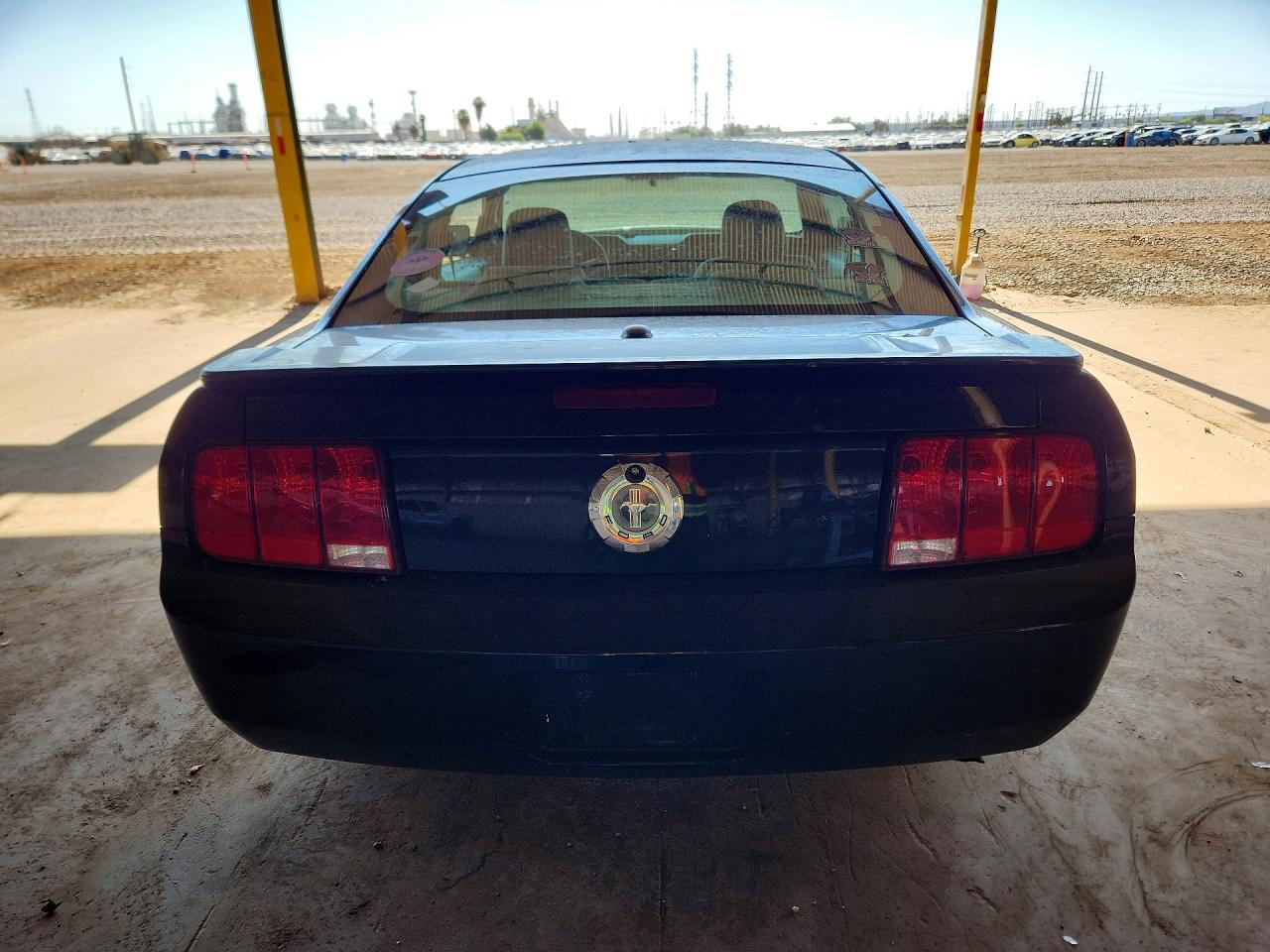 2007 Ford Mustang Black vin: 1ZVFT80NX75321971
