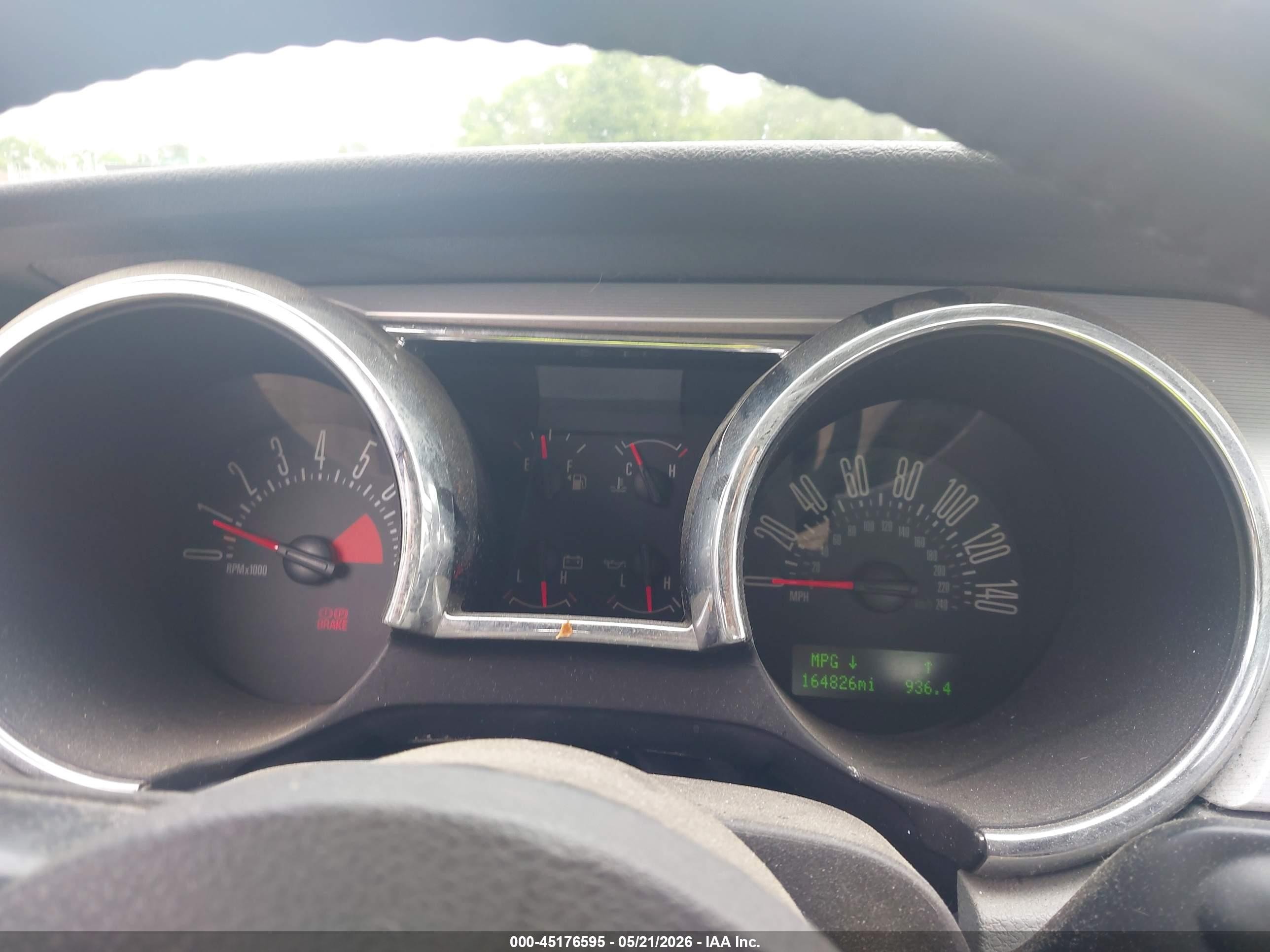 2006 Ford Mustang Gt Red vin: 1ZVFT82H065151867