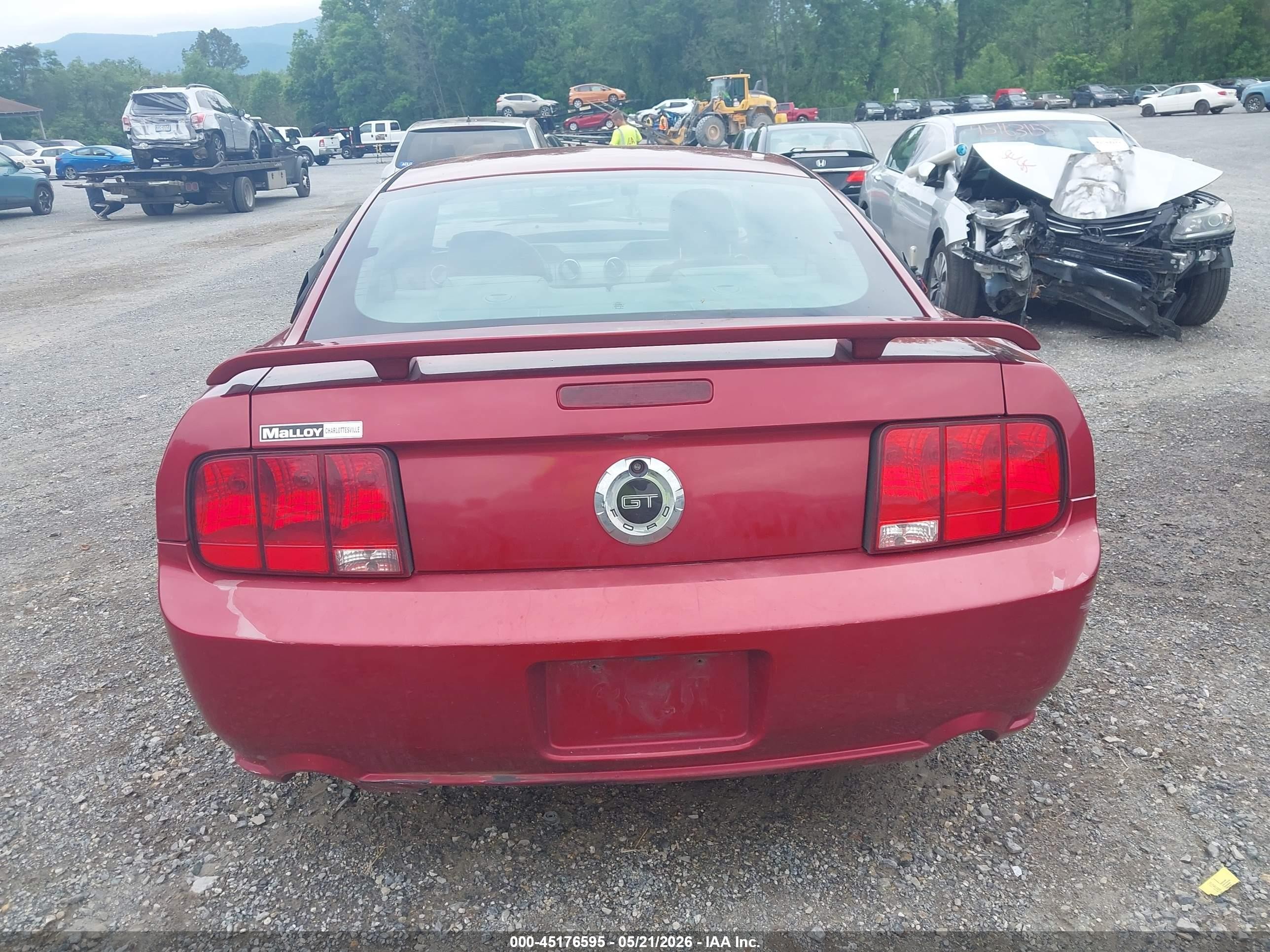 2006 Ford Mustang Gt Red vin: 1ZVFT82H065151867