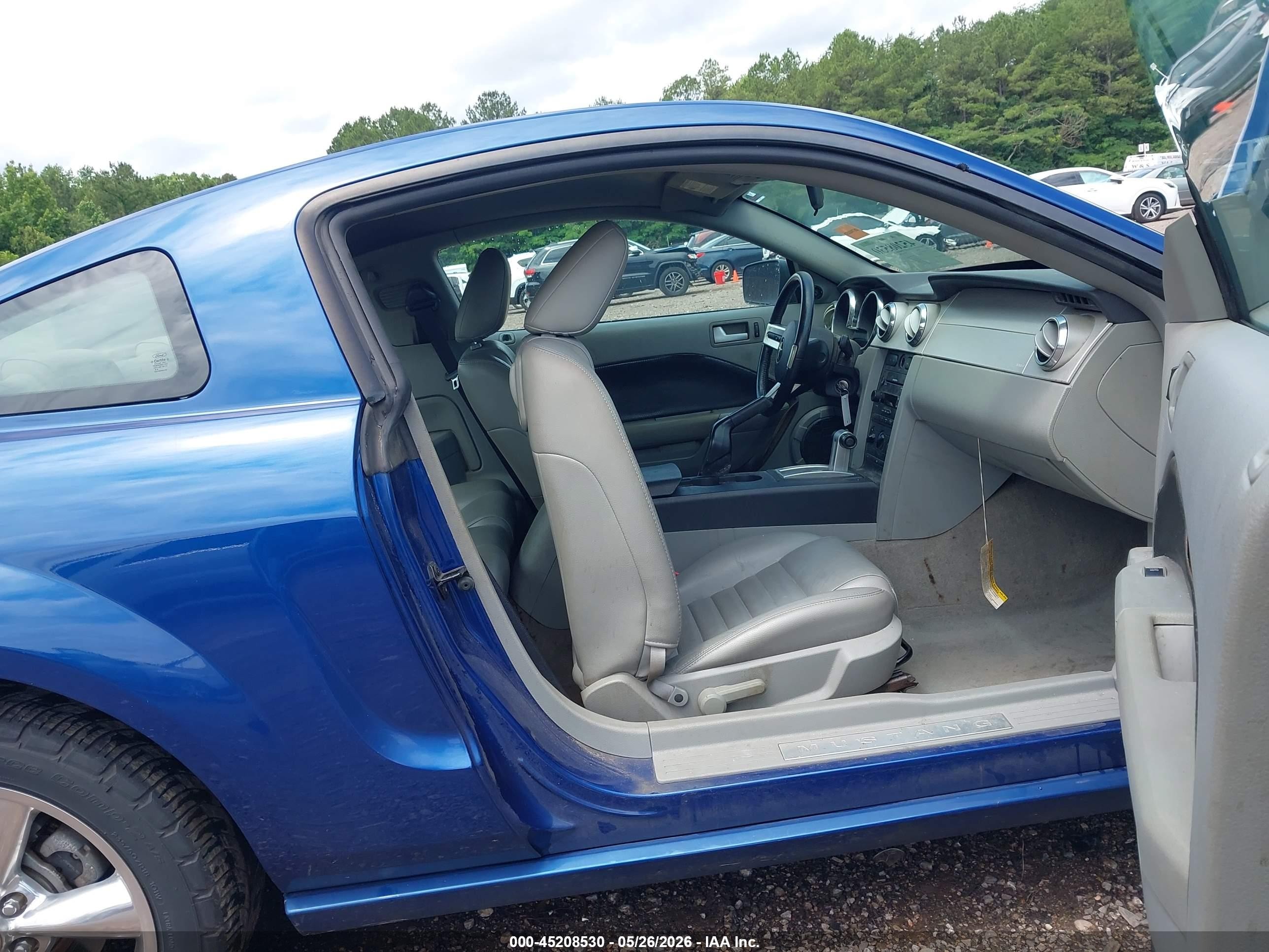 2006 Ford Mustang Gt Blue vin: 1ZVFT82H065217074