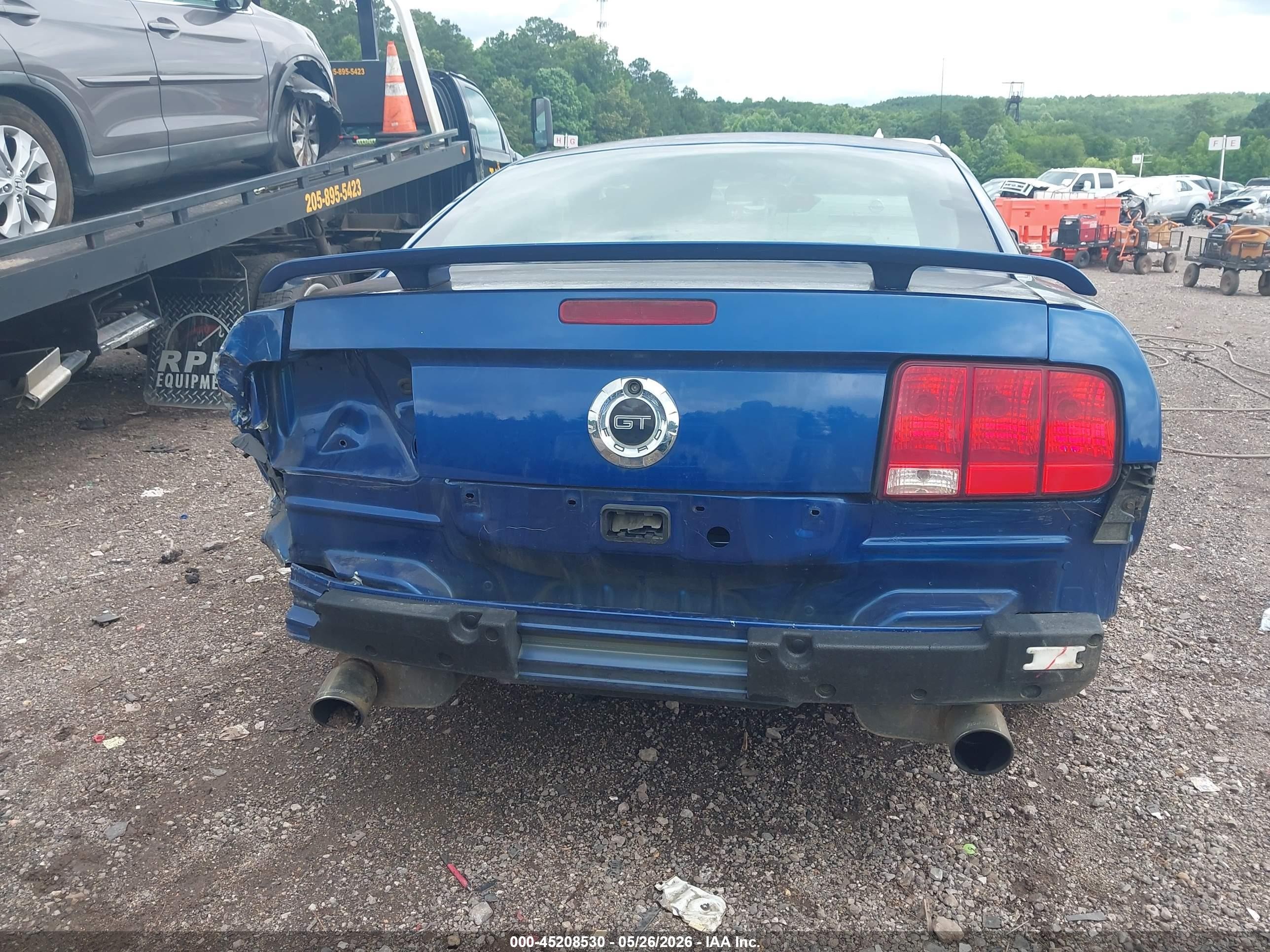 2006 Ford Mustang Gt Blue vin: 1ZVFT82H065217074