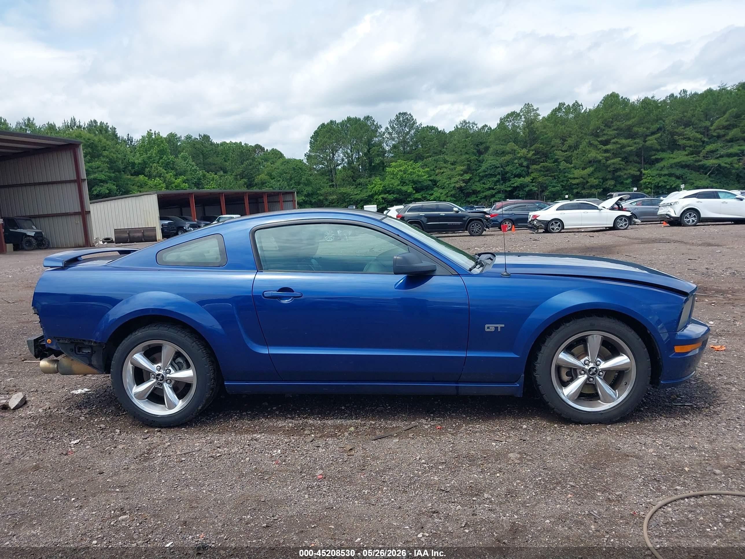 2006 Ford Mustang Gt Blue vin: 1ZVFT82H065217074