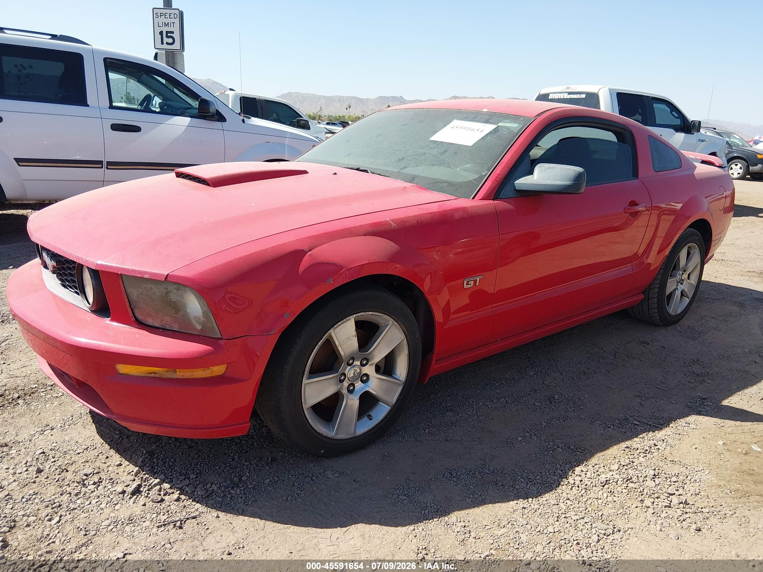 2007 Ford Mustang Gt Deluxe/gt Premium Purple vin: 1ZVFT82H075205430