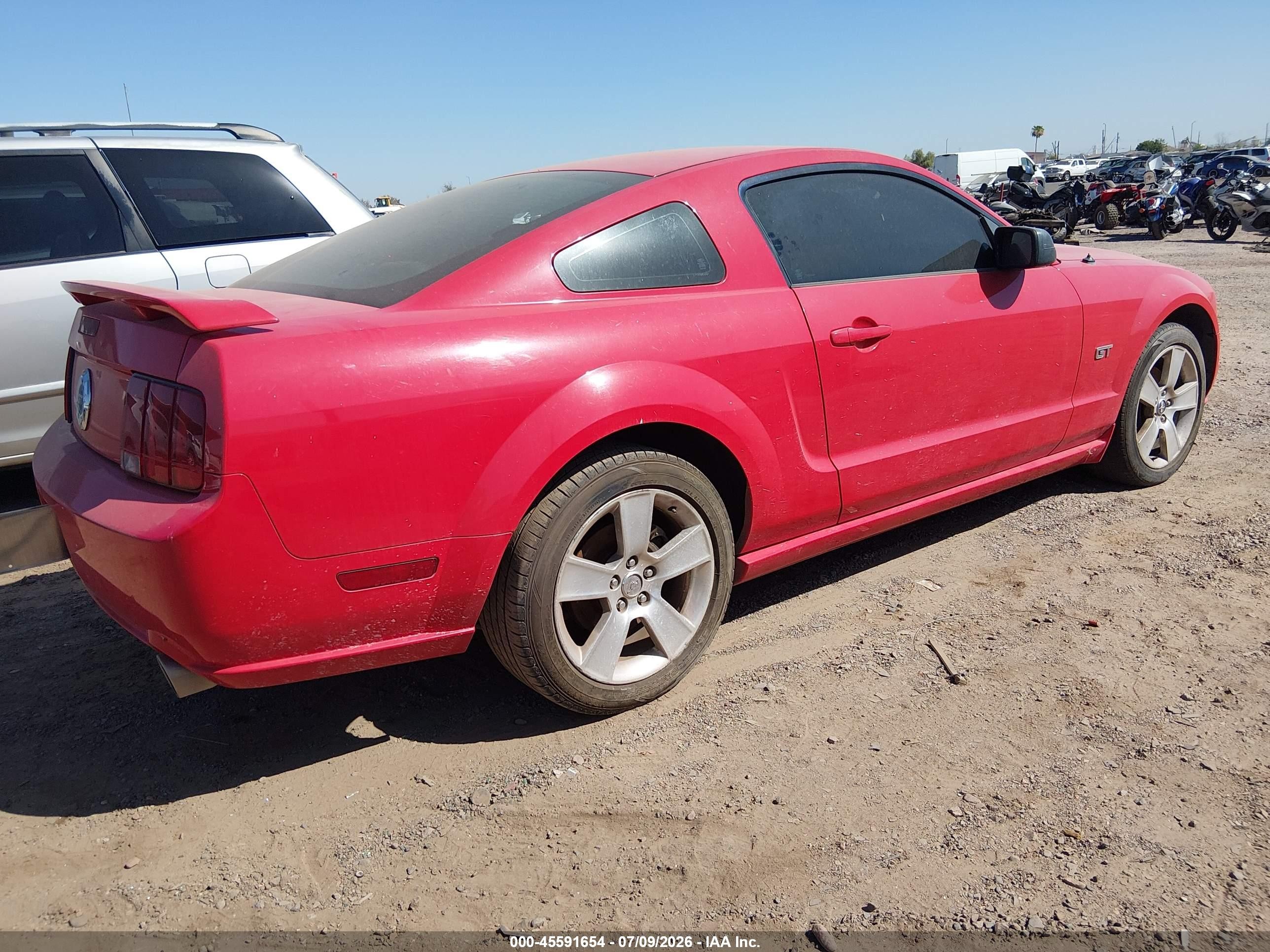 2007 Ford Mustang Gt Deluxe/gt Premium Purple vin: 1ZVFT82H075205430