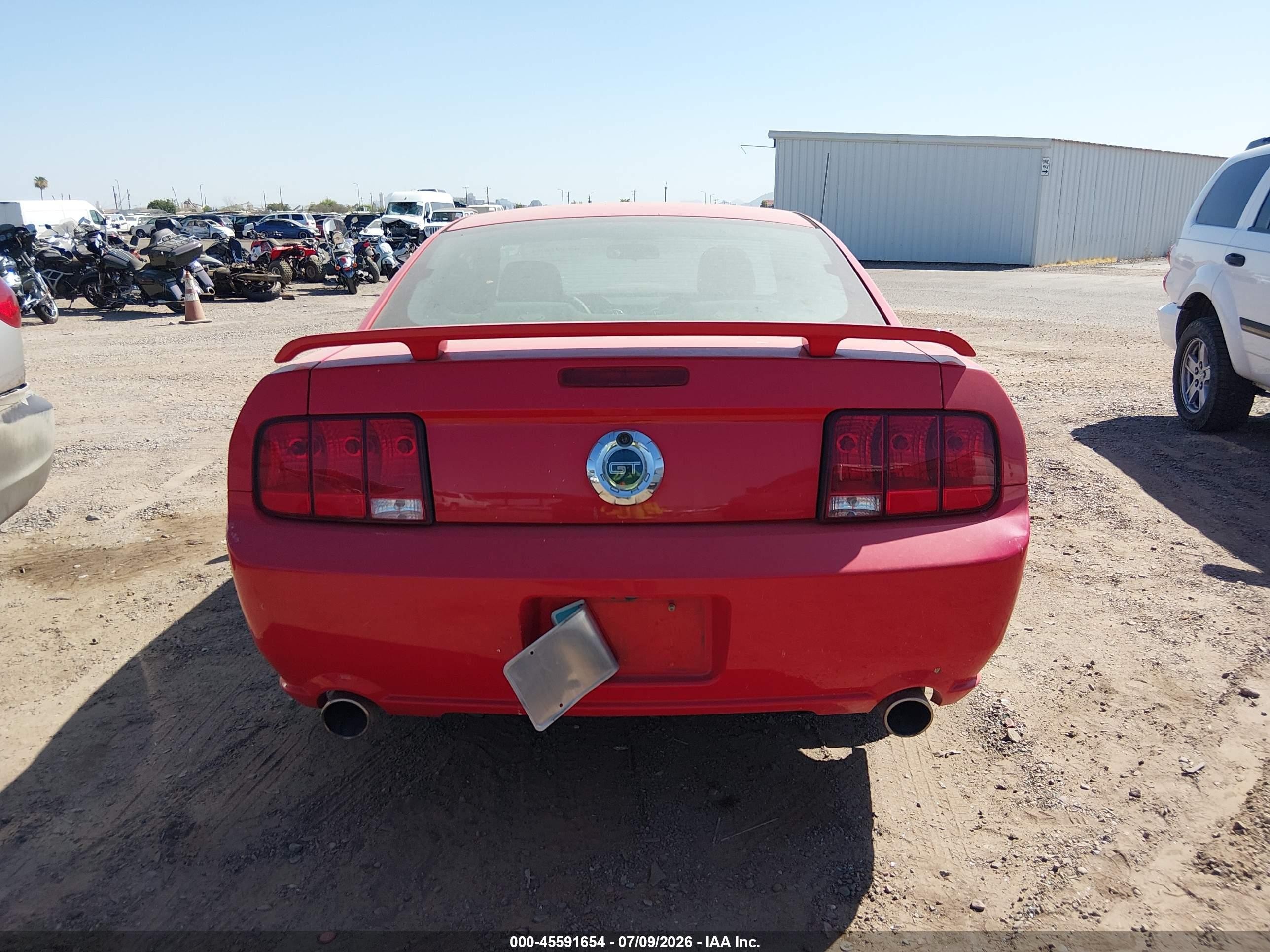 2007 Ford Mustang Gt Deluxe/gt Premium Purple vin: 1ZVFT82H075205430