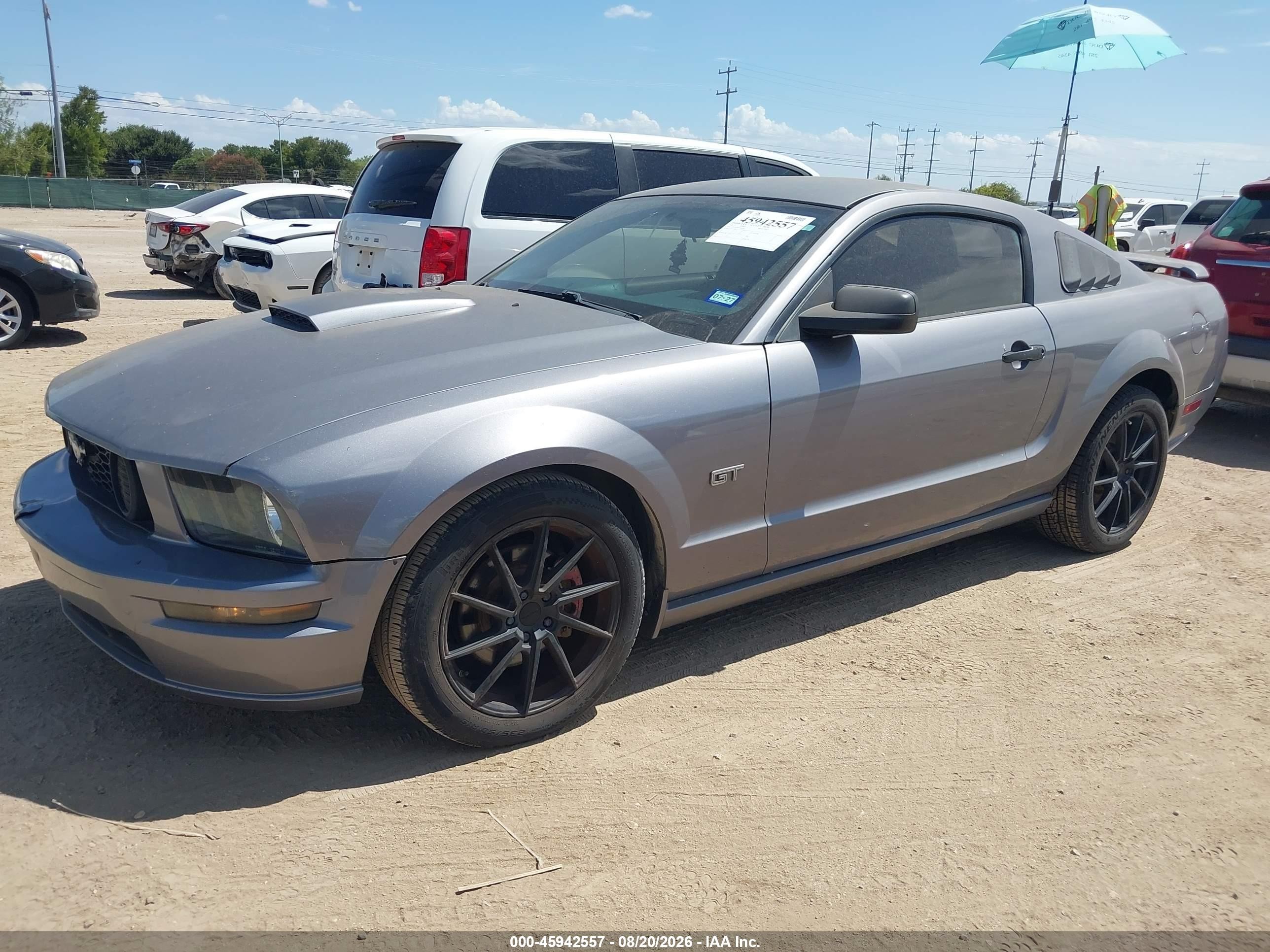 2007 Ford Mustang Gt Deluxe/gt Premium Серый vin: 1ZVFT82H075242672