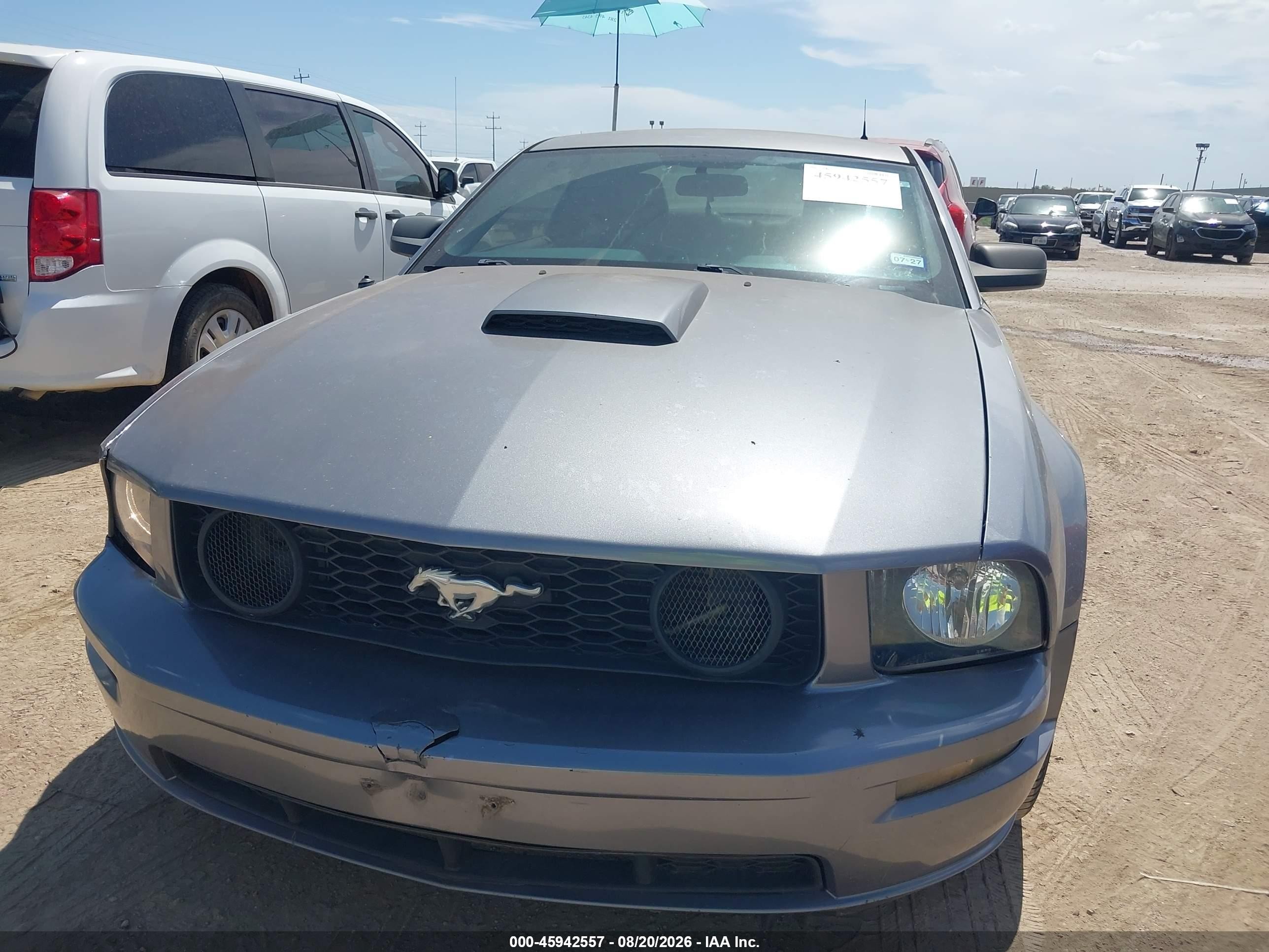 2007 Ford Mustang Gt Deluxe/gt Premium Серый vin: 1ZVFT82H075242672