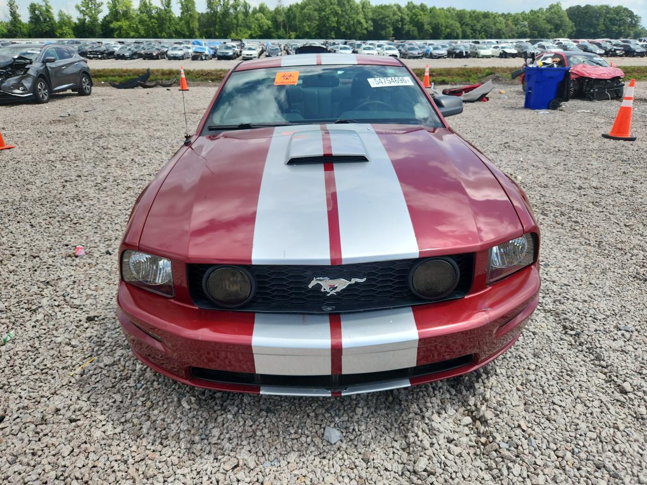 2007 Ford Mustang Gt Red vin: 1ZVFT82H075277762
