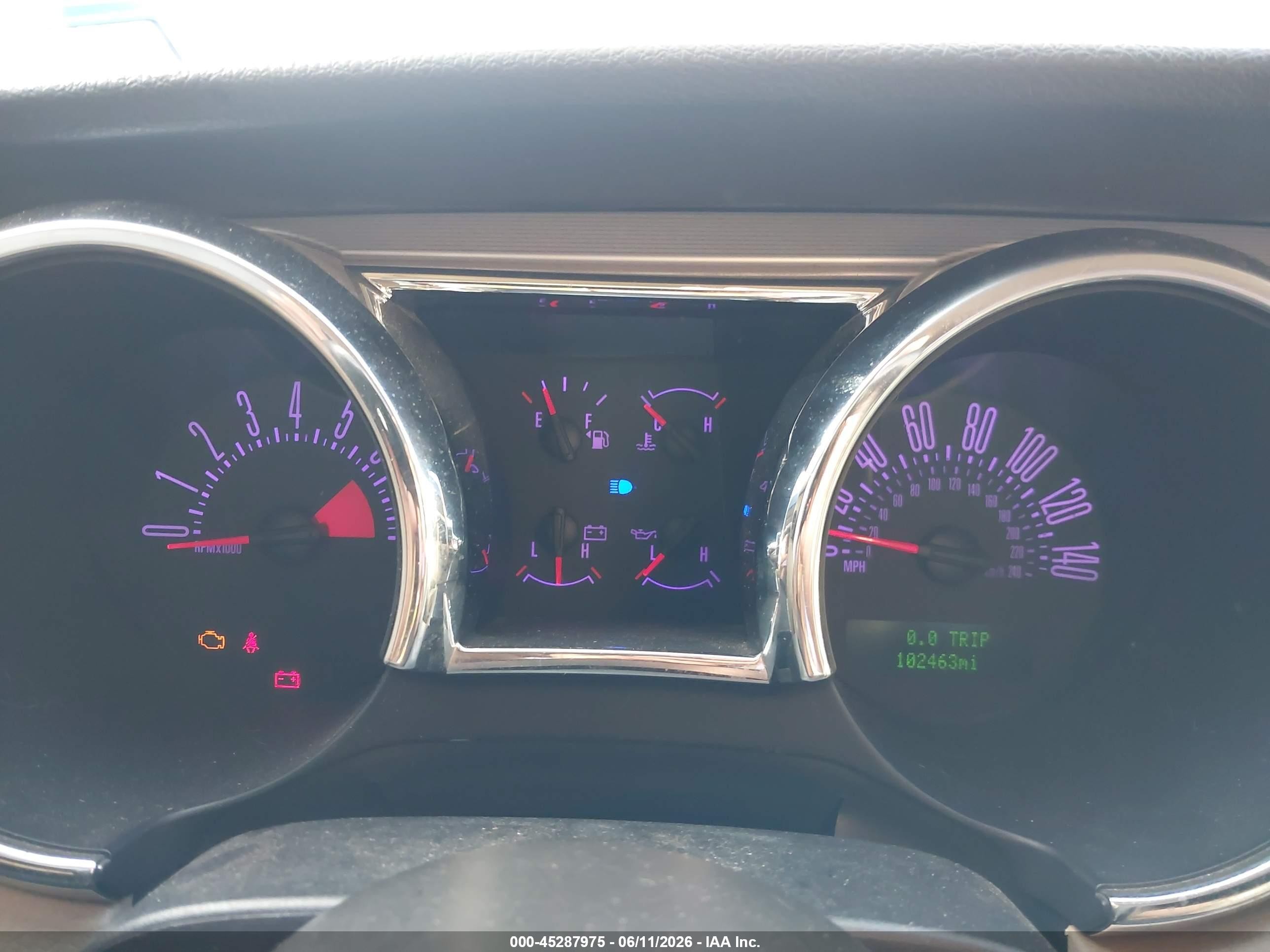 2006 Ford Mustang Gt Maroon vin: 1ZVFT82H165144300