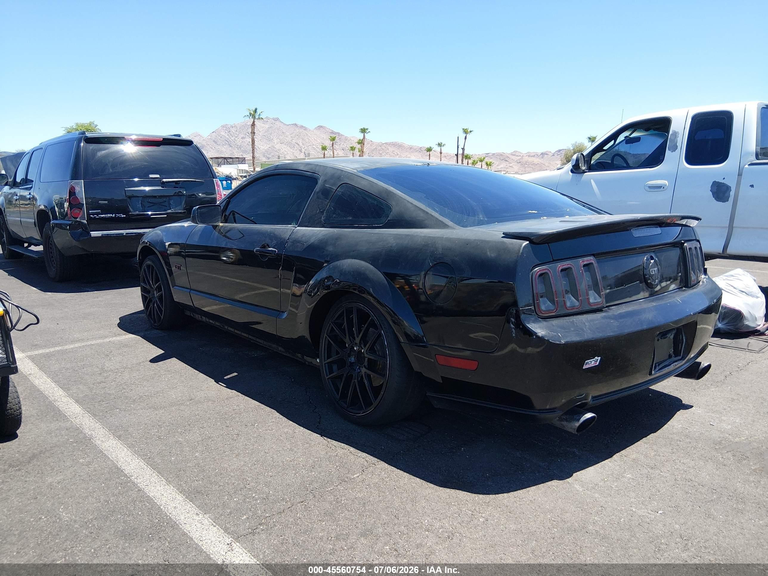 2006 Ford Mustang Gt Black vin: 1ZVFT82H165214975