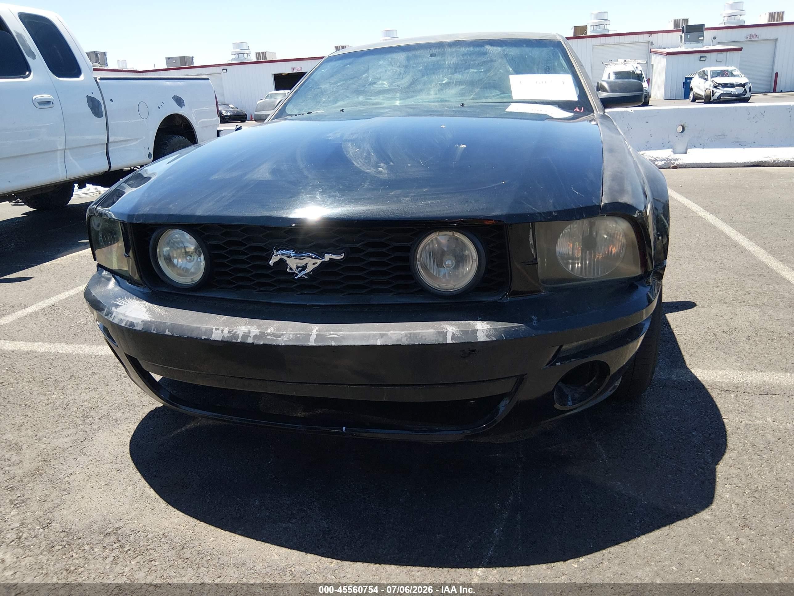 2006 Ford Mustang Gt Black vin: 1ZVFT82H165214975