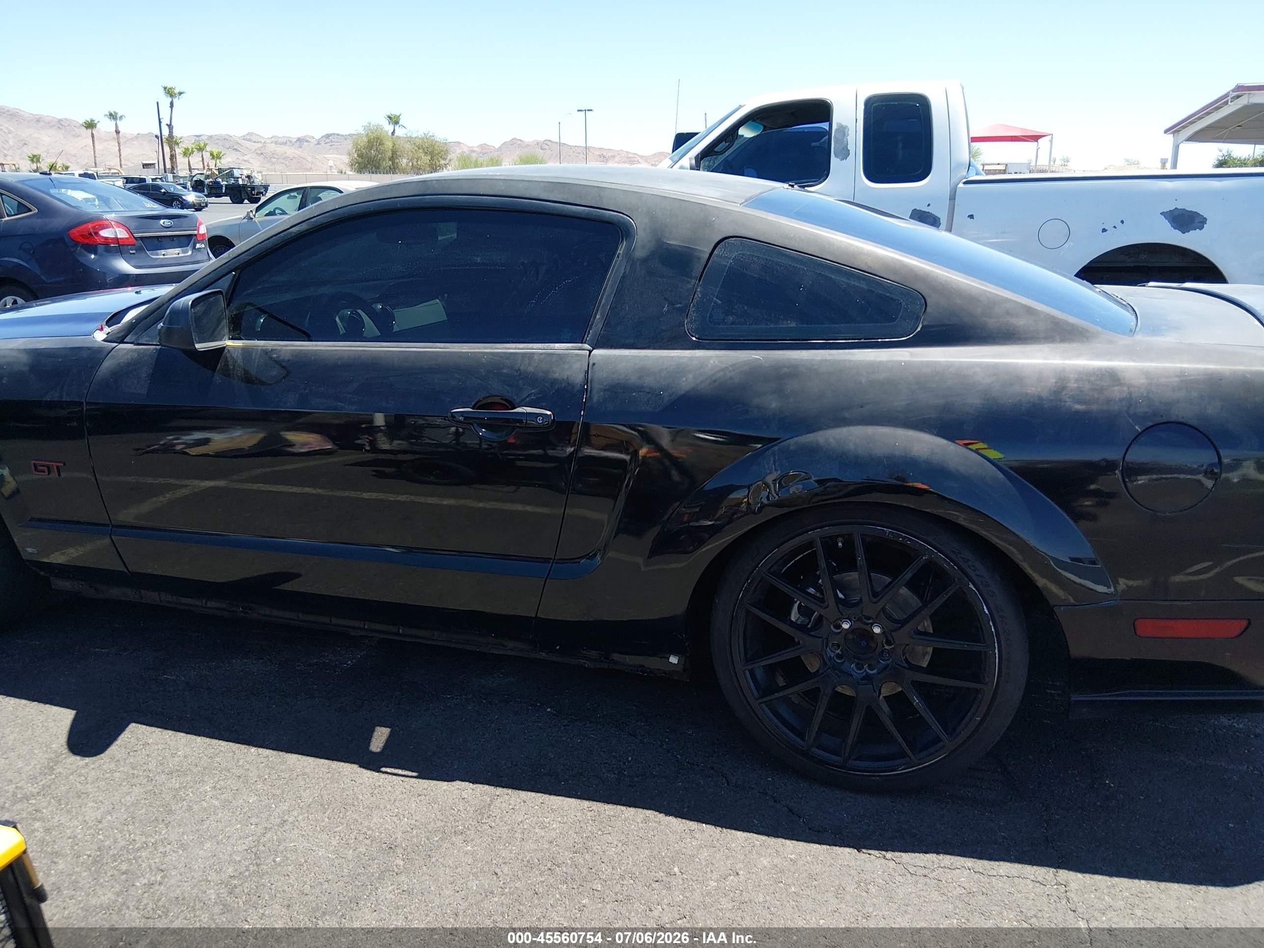 2006 Ford Mustang Gt Black vin: 1ZVFT82H165214975