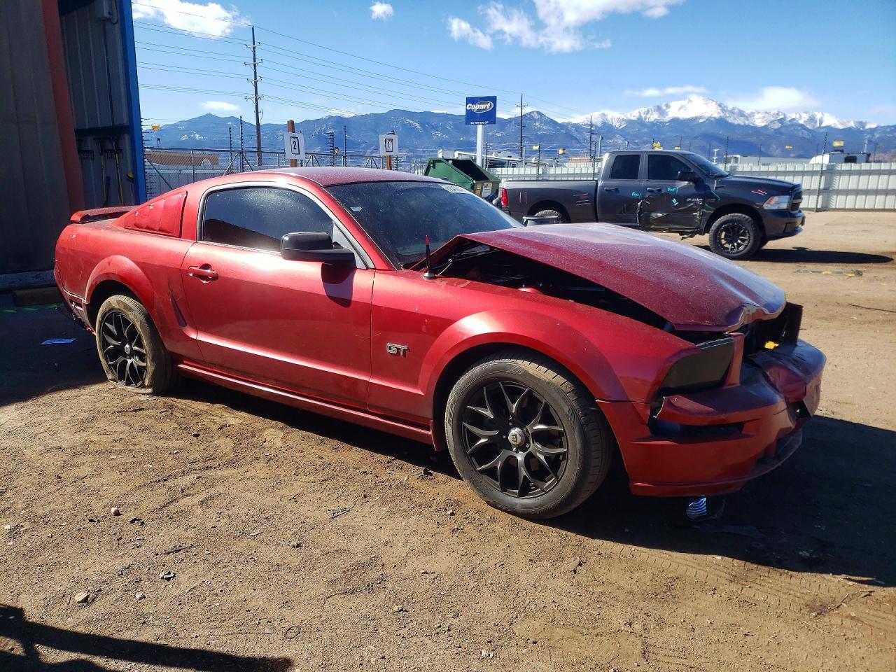 2006 Ford Mustang Gt Red vin: 1ZVFT82H165239133